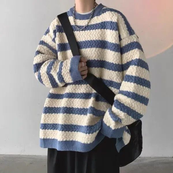 VIBE Striped Knit Sweater Size US M / EU 48-50 / 2 - 7 Thumbnail