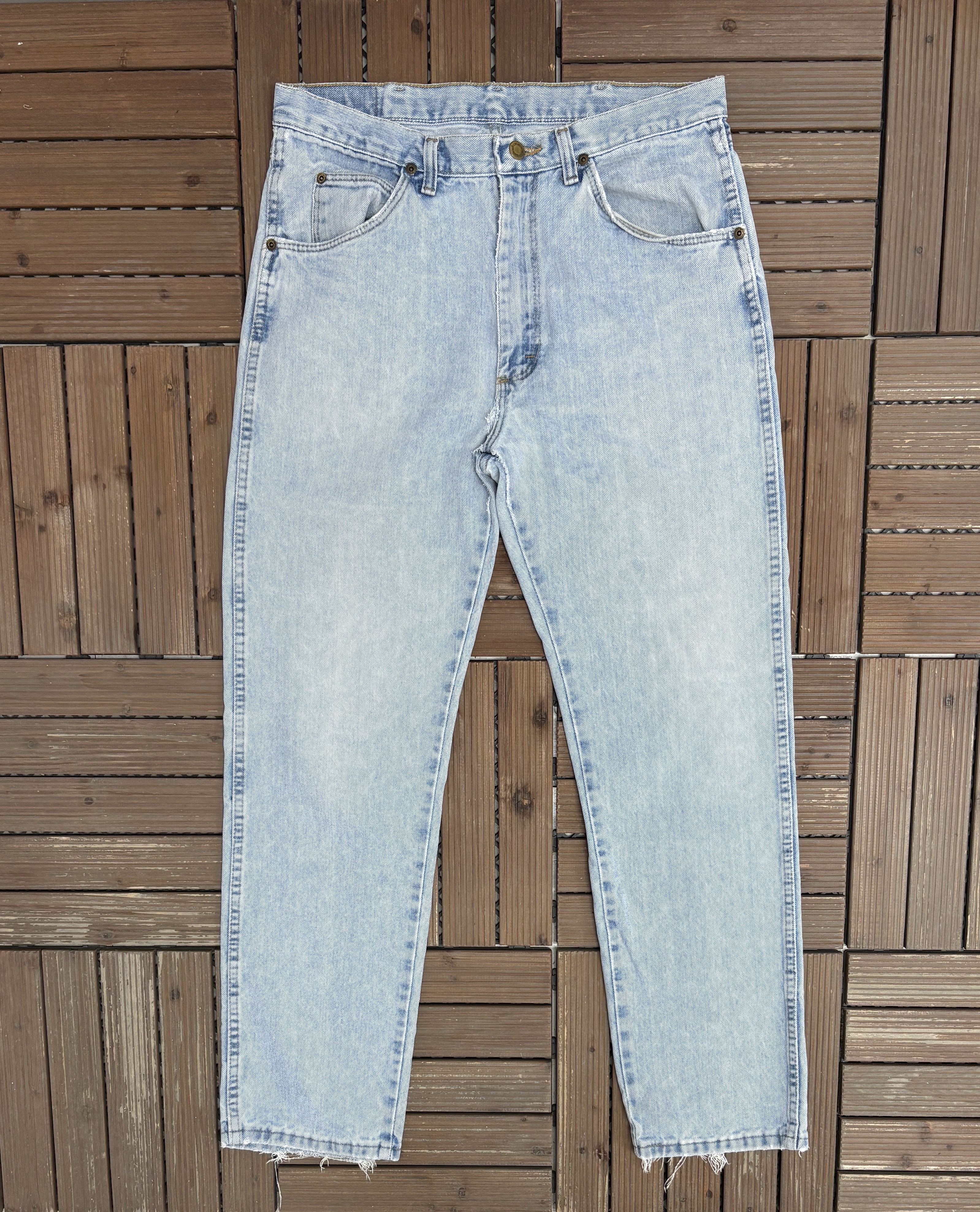 Vintage Wrangler Straight Leg Blue Denim Vintage Jeans Size US 34 / EU 50 - 2 Thumbnail