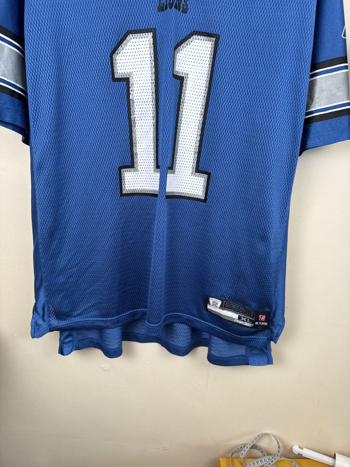 Reebok Roy Williams #11 Detroit Lions Jersey Reebok XL NFL Blue Size US XL / EU 56 / 4 - 8 Thumbnail