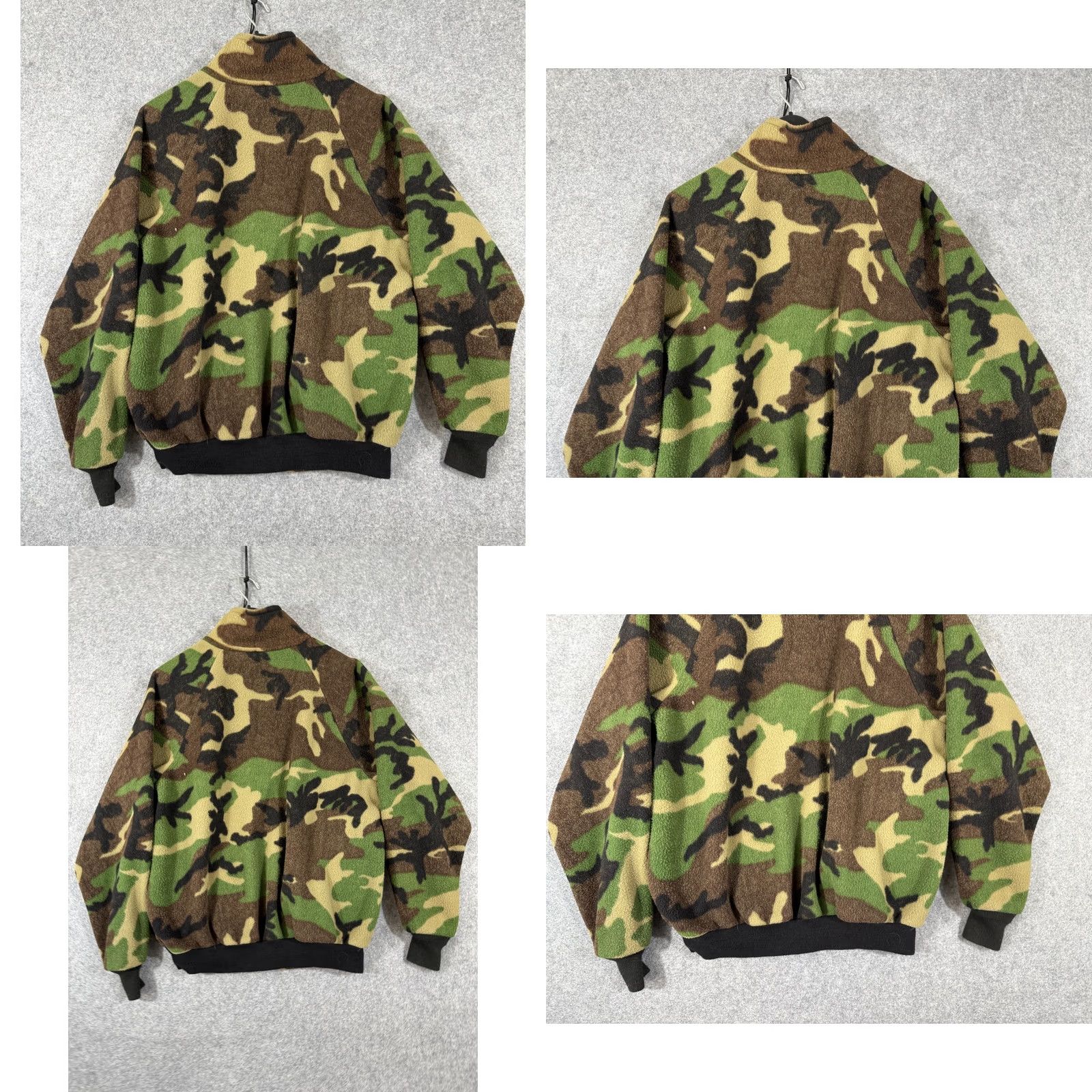 Rails Famous Trails Fleece Jacket Mens L Green Brown Camo Full Zip USA Made Vintage Size US L / EU 52-54 / 3 - 8 Thumbnail