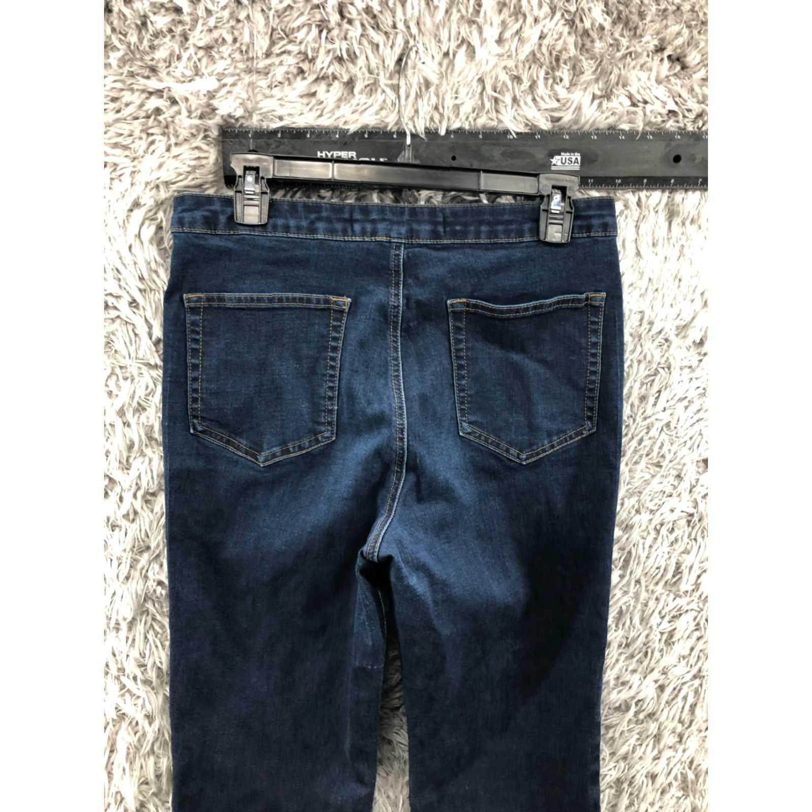 Vintage Ashley Mason Jeans Skinny 29 Womens Medium Wash Blue Flaw Size 29" - 7 Thumbnail