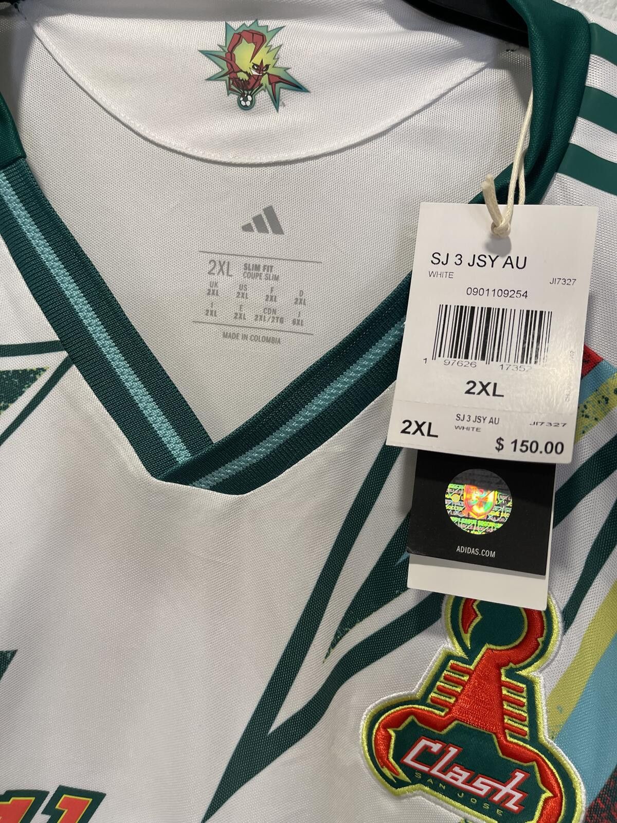 Adidas adidas San Jose Clash Soccer Jersey 2XL New with Tags Size US XXL / EU 58 / 5 - 3 Thumbnail