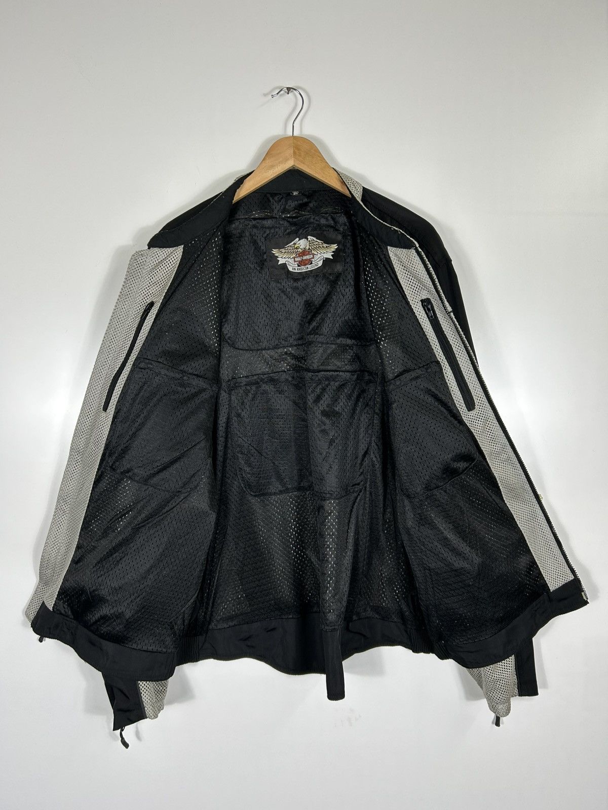 Harley Davidson ⚡️Vintage Harley Davidson Reflective Rider Zipper Jacket Size US XXL / EU 58 / 5 - 13 Thumbnail