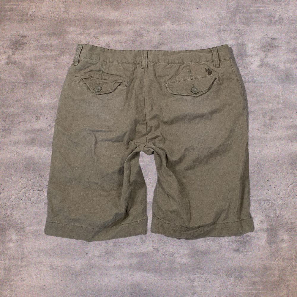 U.S. Polo Assn. Y2K 2000's USPA U.S. Polo Assn Sage Green Baggy Relax Shorts Size US 34 / EU 50 - 1 Thumbnail