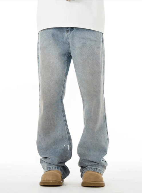 Japanese Brand Men's light blue washed distressed jeans Size US 34 / EU 50 - 2 Thumbnail