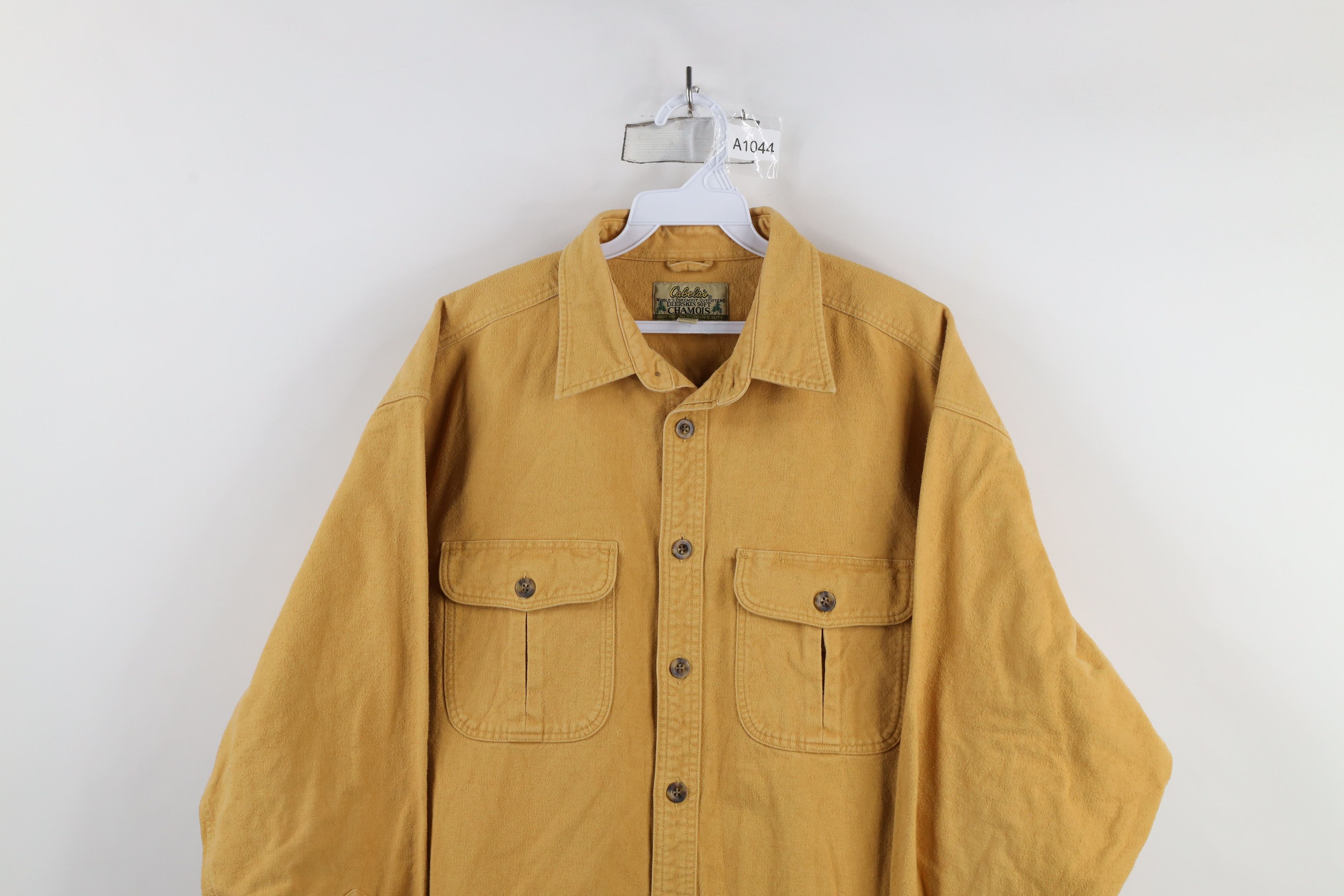 Cabelas × Vintage Vintage 90s Cabelas Soft Heavy Chamois Cloth Button Shirt Size US XL / EU 56 / 4 - 2 Thumbnail