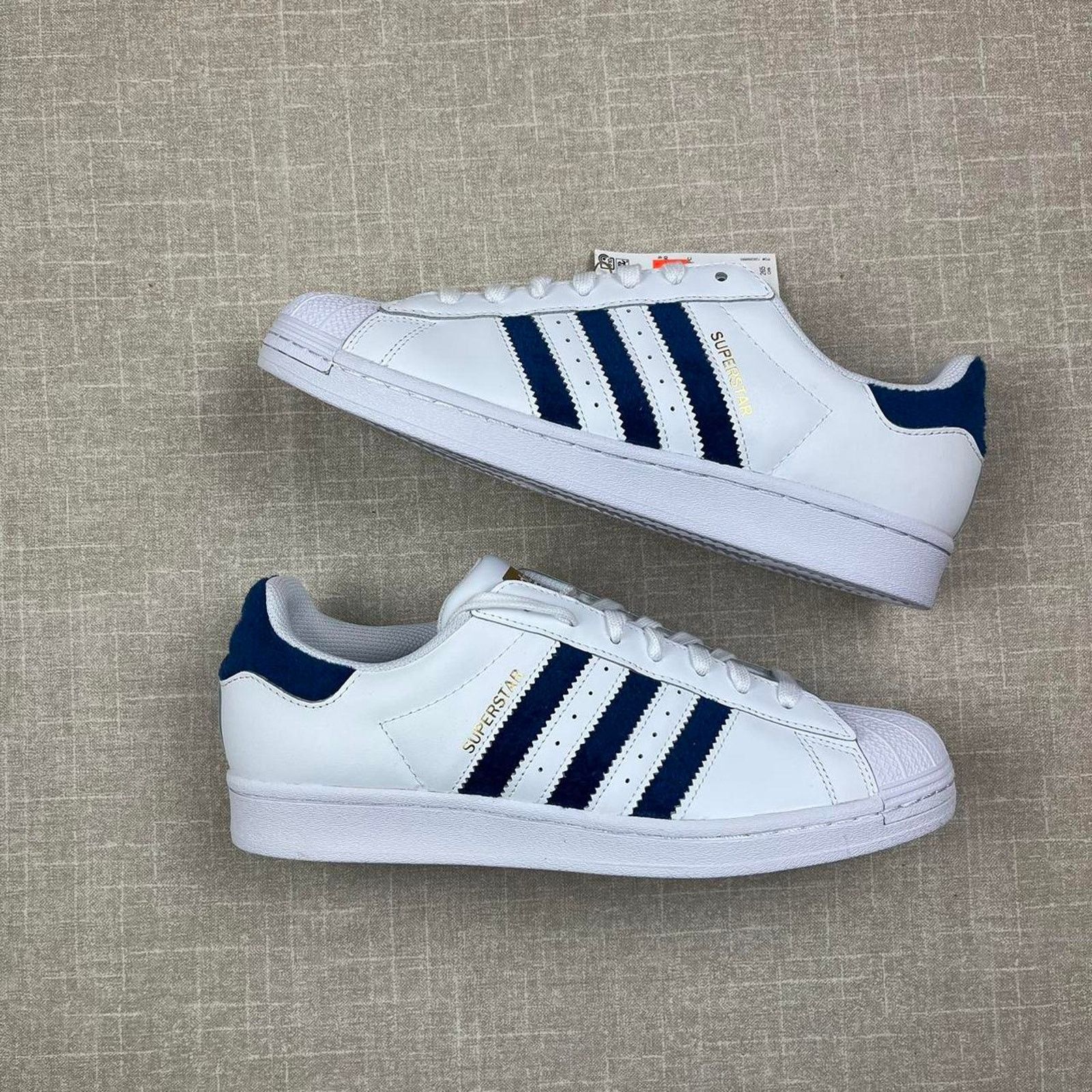 Adidas Adidas Superstar “Blue Fuzzy" Size US 9.5 / EU 42-43 - 3 Thumbnail