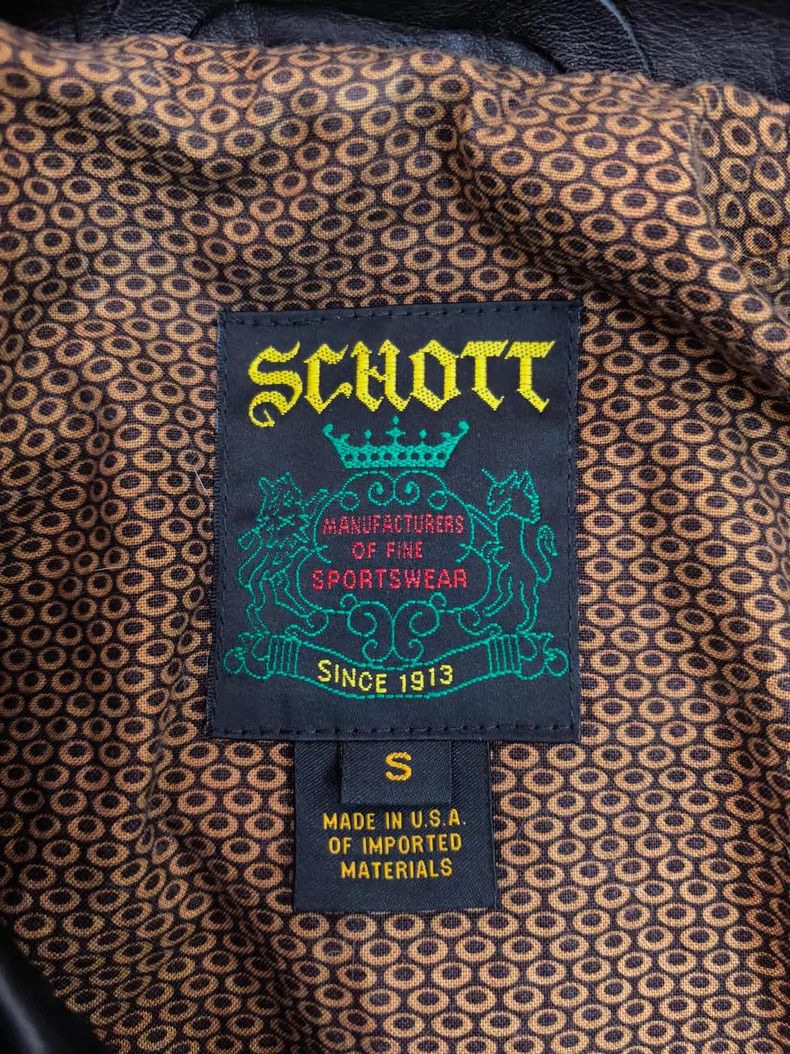 Schott Schott Motorcycle leather coat Size US S / EU 44-46 / 1 - 7 Thumbnail