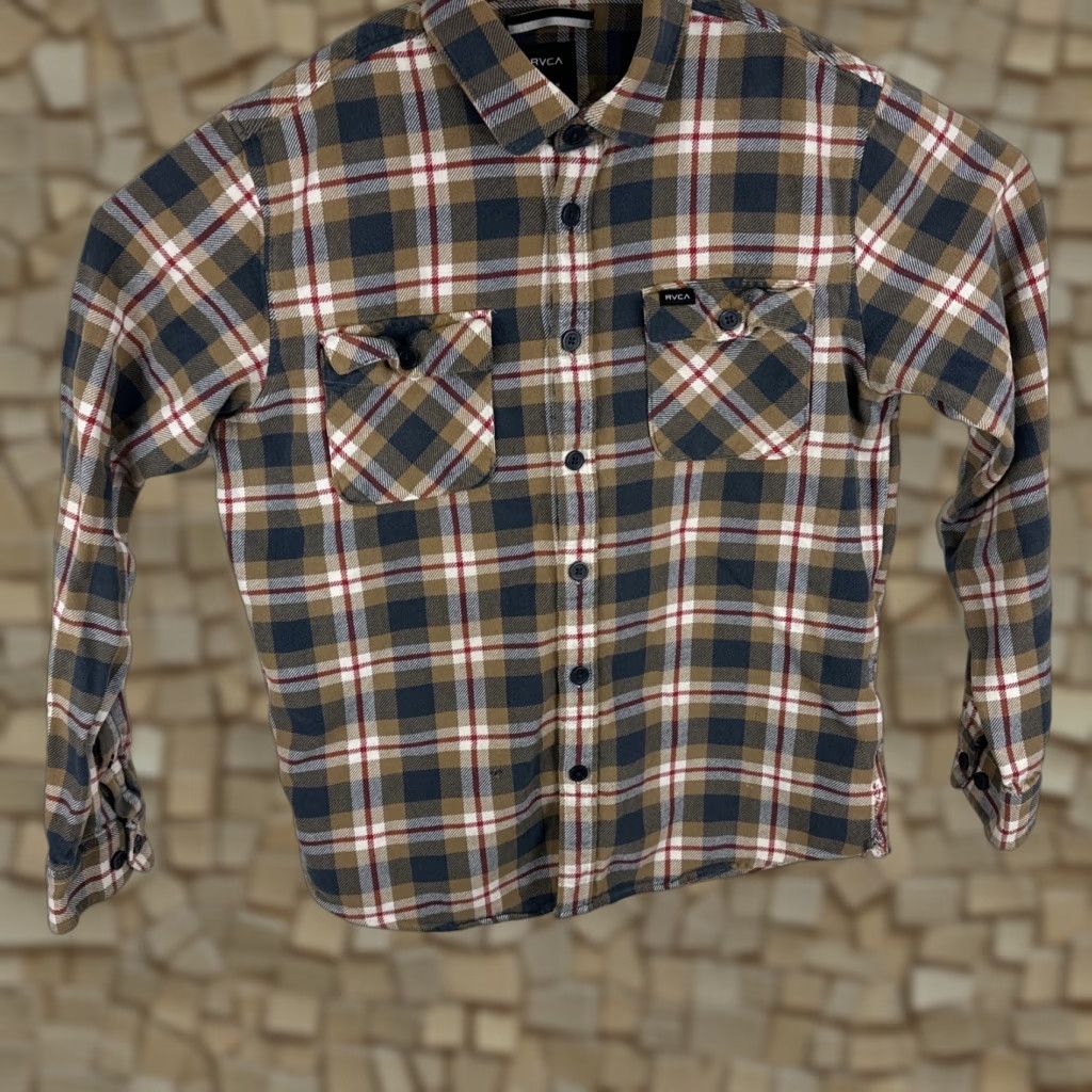 RVCA RVCA Shirt Medium Regular Multicolor Plaid Button-Up Outdoor Mens Size US M / EU 48-50 / 2 - 1 Thumbnail