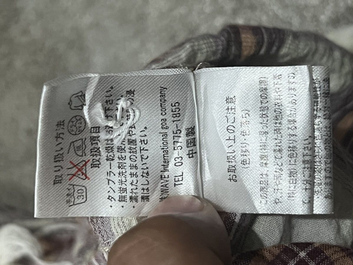 Japanese Brand 2000’s GOA Unfinished Western Hooded Plaid Shirt Size US S / EU 44-46 / 1 - 8 Thumbnail