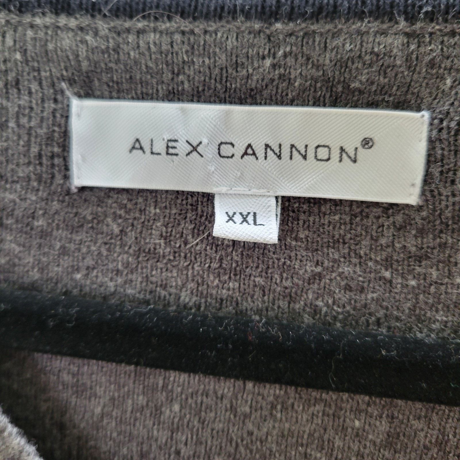 Alex Cannon Alex Cannon Mens Sweater Size XL Gray Silk Cashmere Blend Size US XL / EU 56 / 4 - 2 Thumbnail