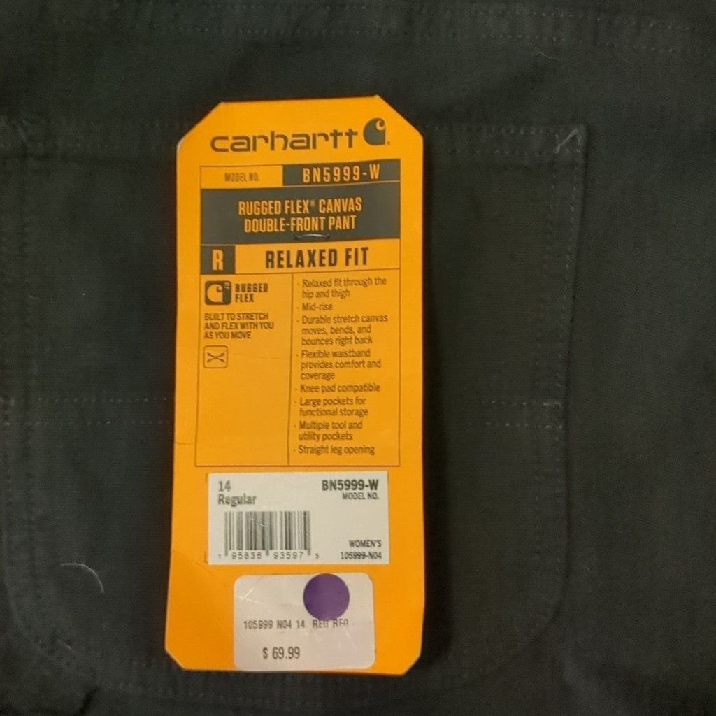 Carhartt Carhartt relaxed fit black rugged canvas pants size 14 Size 36" / US 14 / IT 50 - 9 Thumbnail