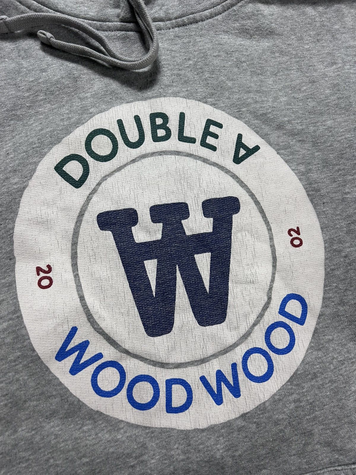 Wood Wood Wood Wood Hoodie Double A Grey big logo Size US L / EU 52-54 / 3 - 2 Thumbnail
