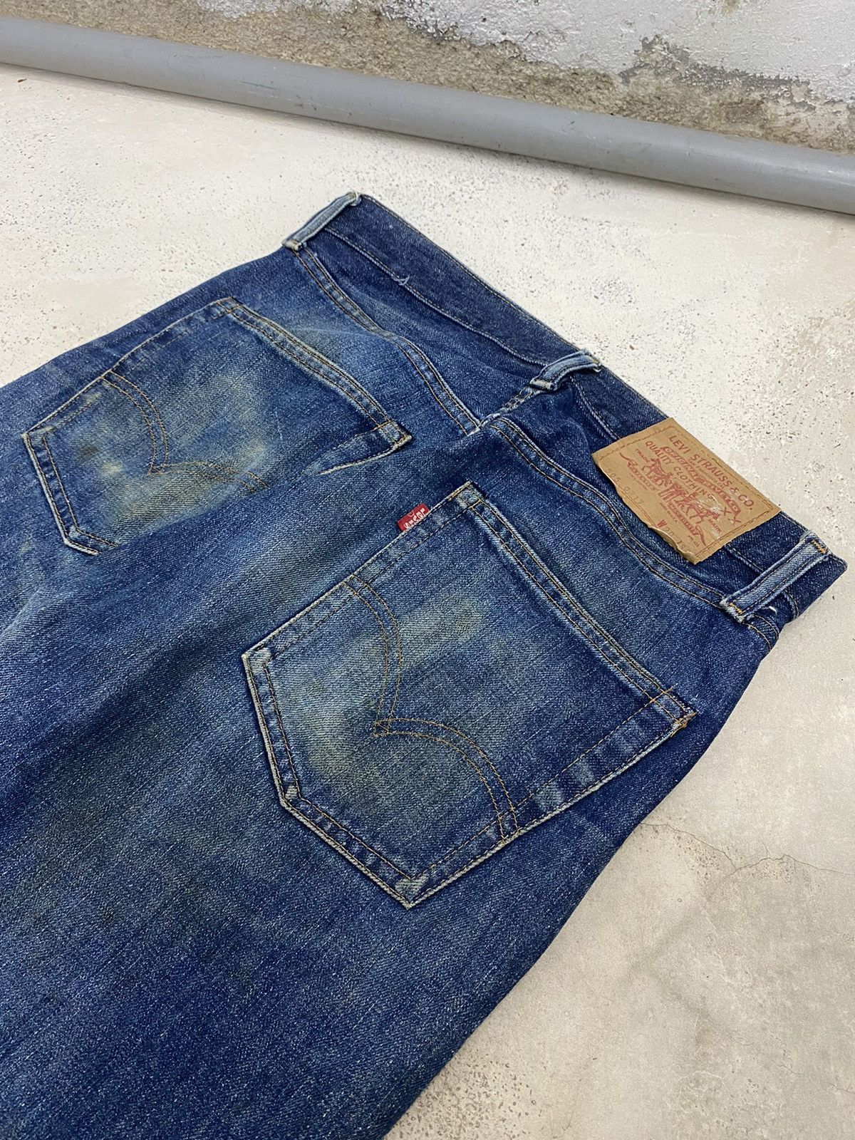 Levi's Vintage 80s Levis 505 Button 8 Zipper Talon Dirty Distress Size US 29 - 17 Thumbnail