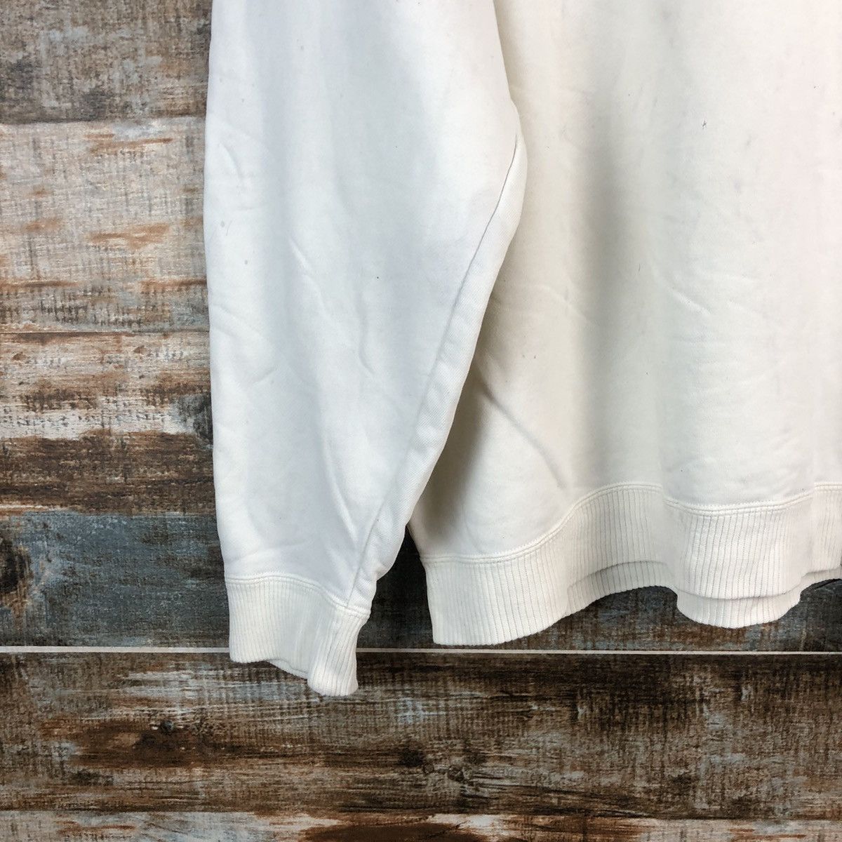 Hiroko Koshino Homme Hiroko Koshino Homme White Sweatshirt #A2289 Size US L / EU 52-54 / 3 - 13 Thumbnail
