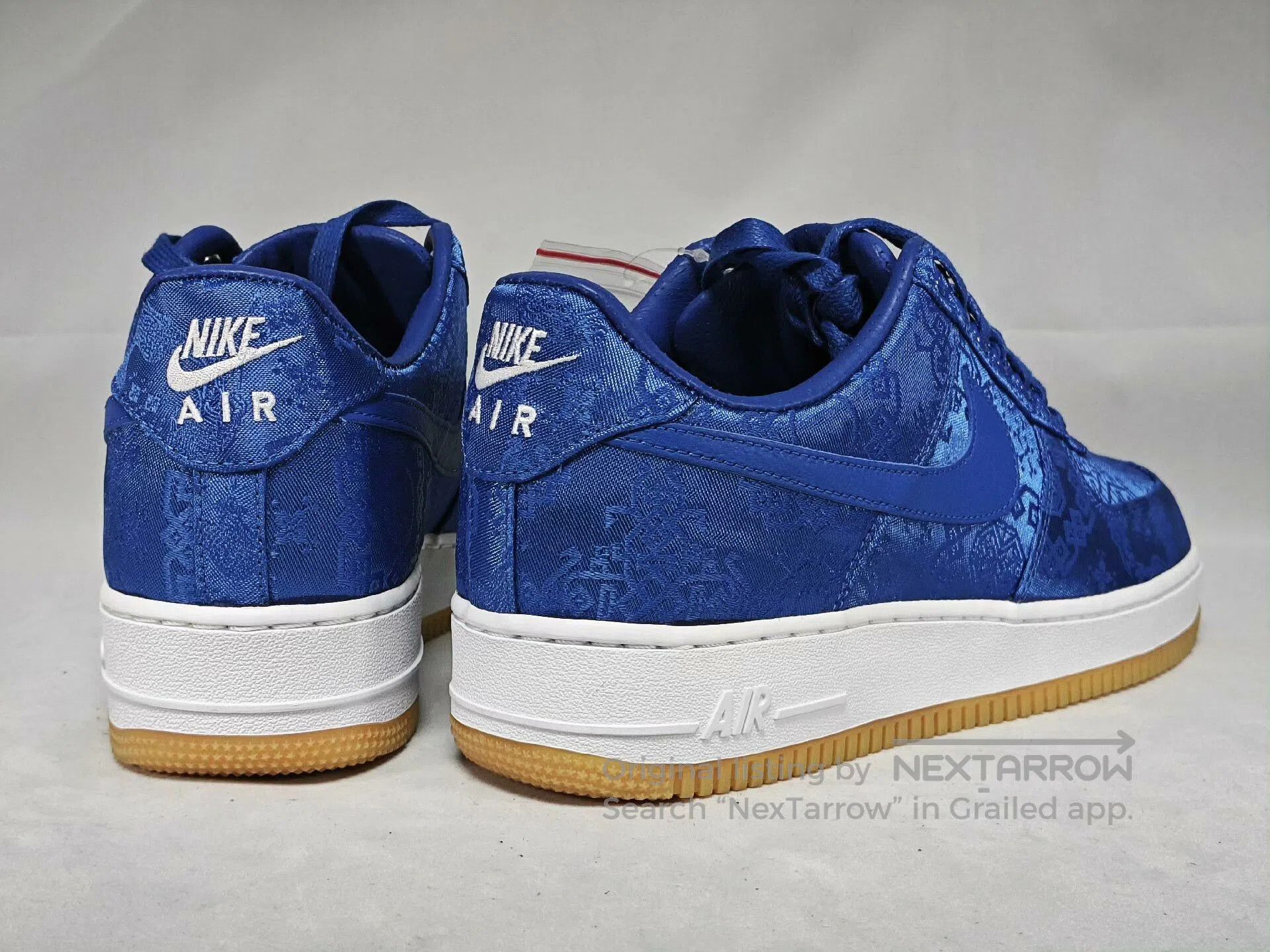 CLOT Nike Clot Air Force 1 Blue Silk. Size US 10 / EU 43 - 3 Thumbnail