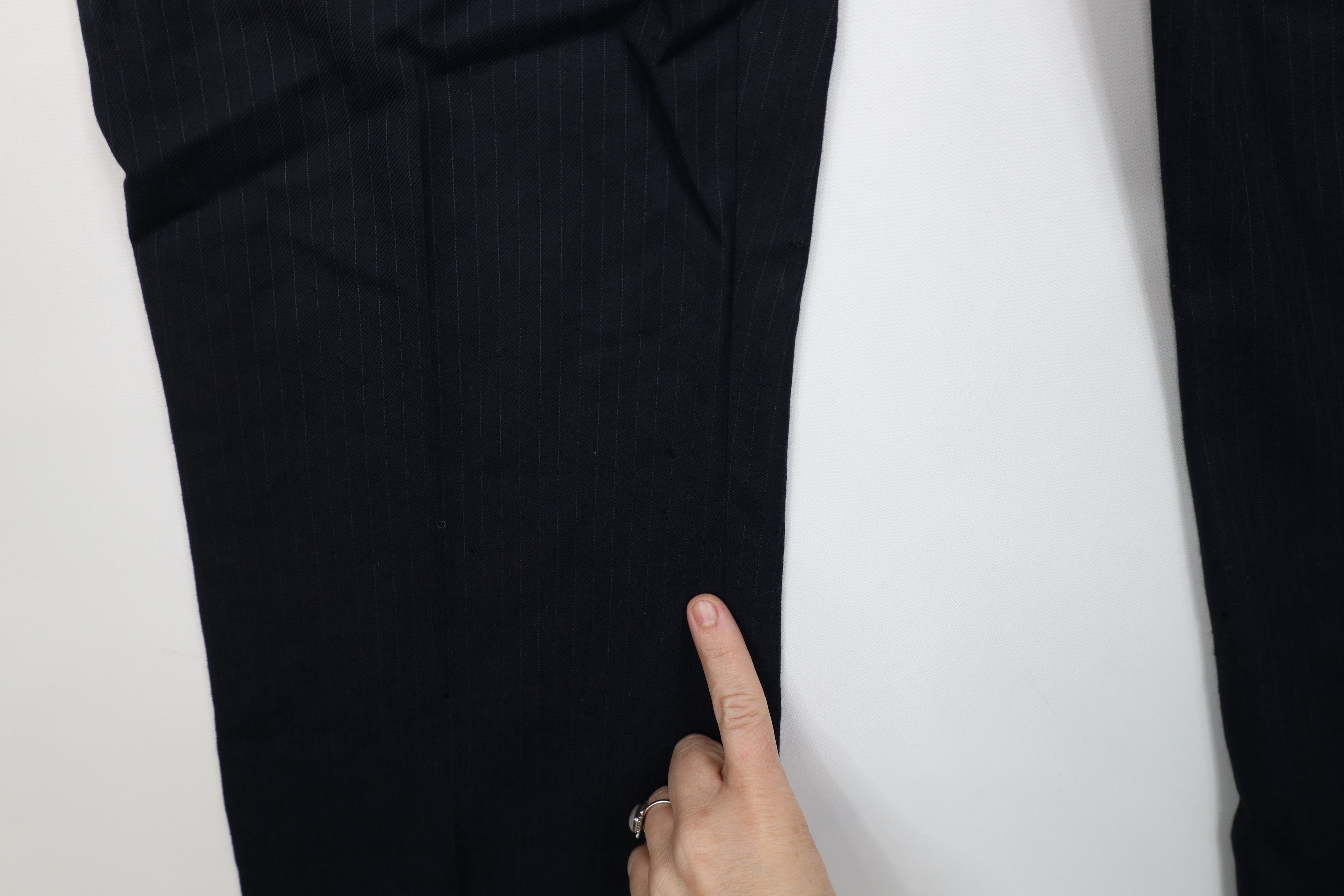 Vintage Vintage 70s Streetwear Wool Striped Wide Leg Chino Pants Size US 38 / EU 54 - 5 Thumbnail