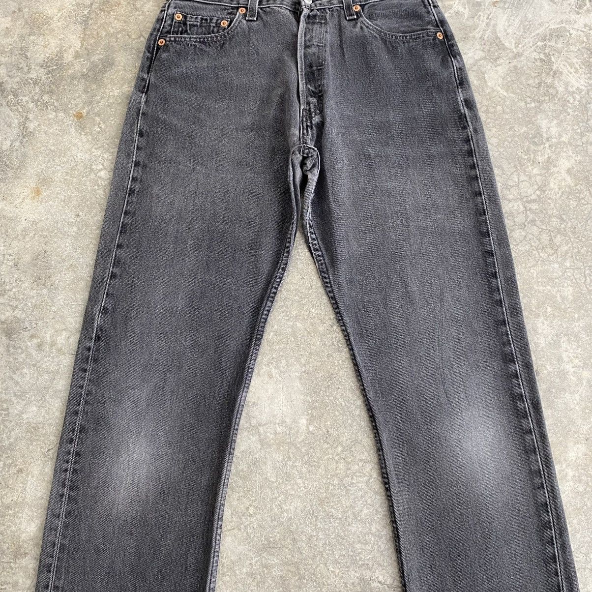 Levi's Vintage Late 90’s Levis 501 Faded Black Denim Jeans Size US 29 - 5 Thumbnail