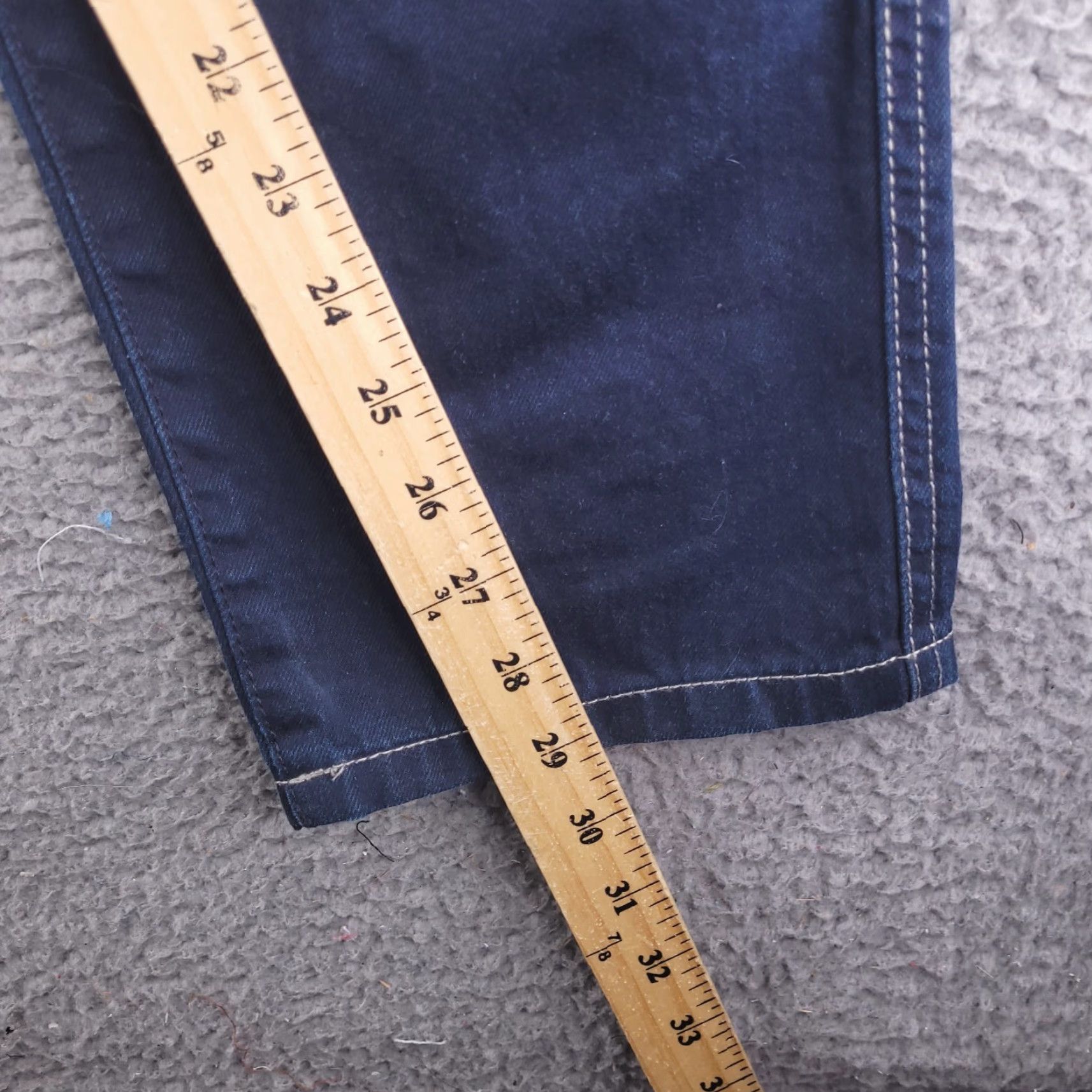 H&M H&M Jeans Mens 34x29 High Waisted Slim Dark Denim Shirt? Size US 34 / EU 50 - 4 Thumbnail
