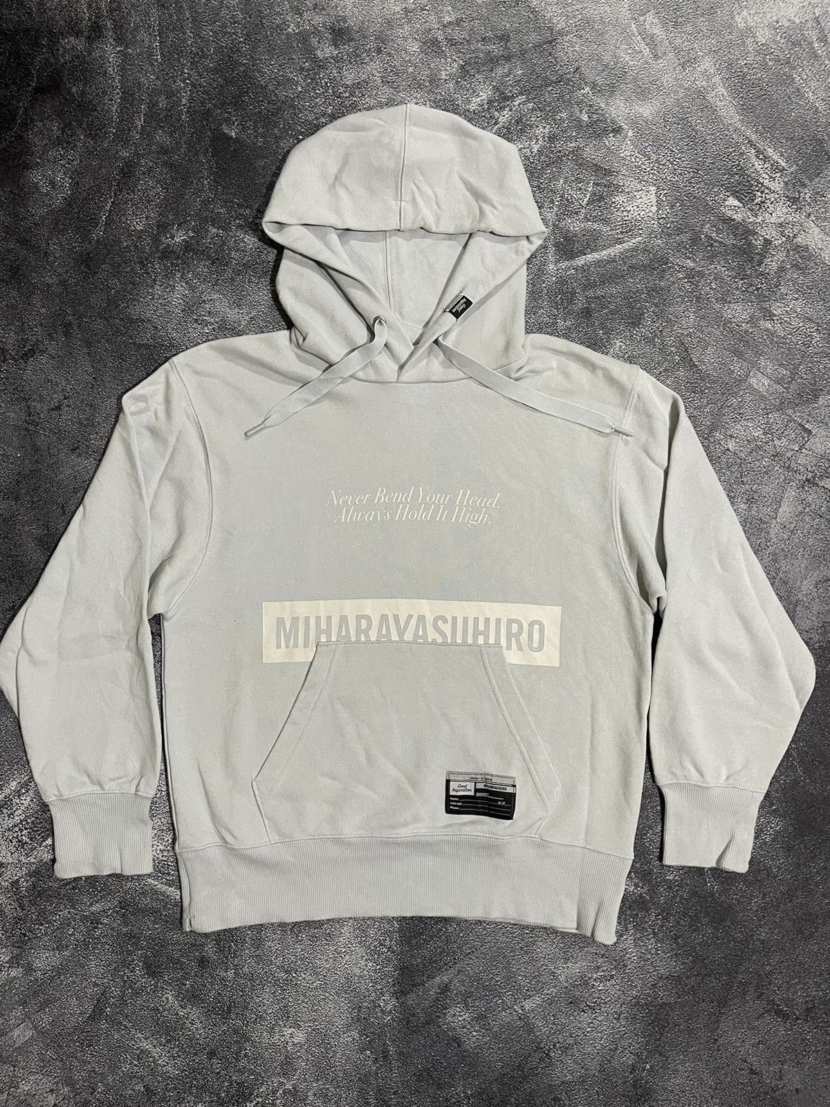 image of Miharayasuhiro Good Inspiration Hoodie in Blue, Men's (Size Small)