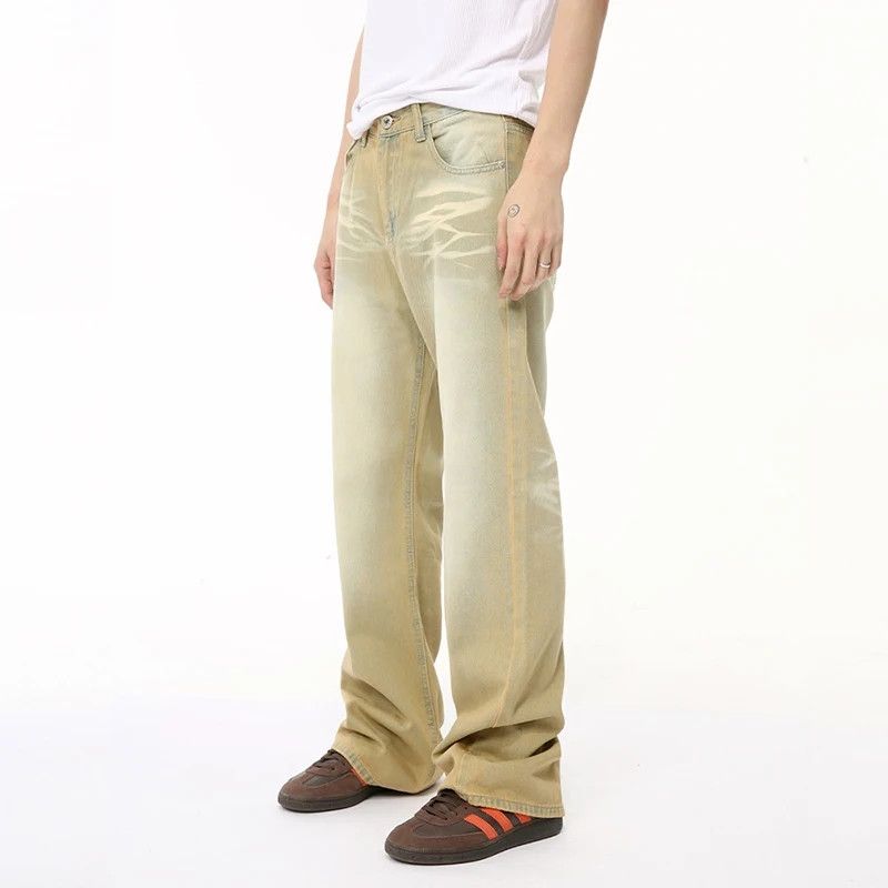 Japanese Brand × Vintage Worn Out Contrast Colour Jeans Size US 28 / EU 44 - 2 Thumbnail