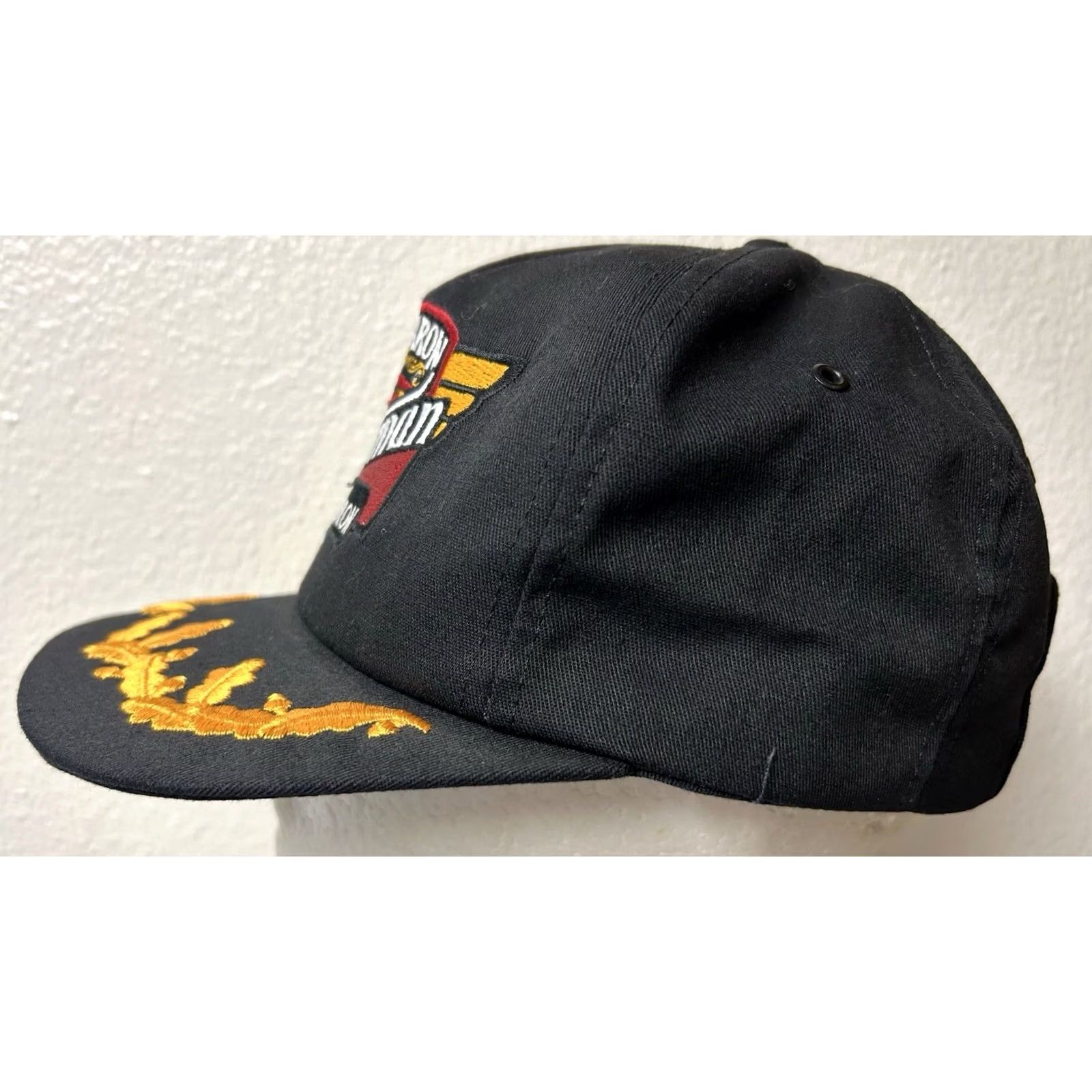 Vintage VINTAGE Red Baron Stearman Squadron Promo Black Hat Cap Snapback Size ONE SIZE - 4 Thumbnail