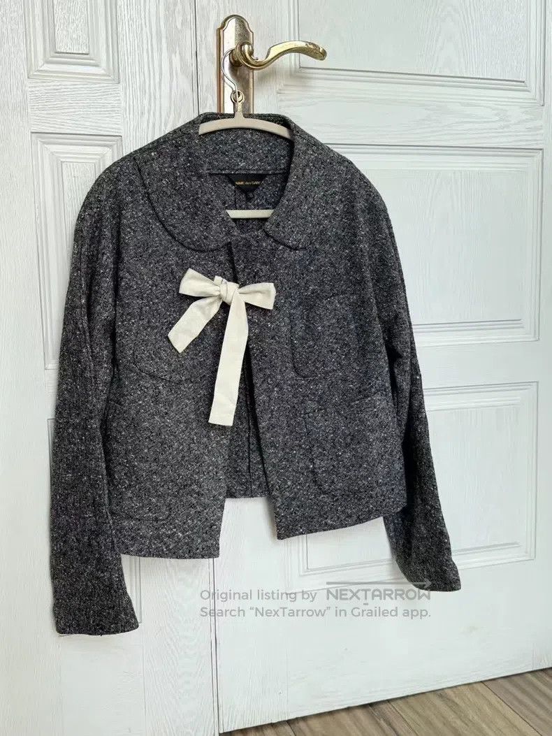 Comme Des Garcons Two-dimensional bow-knoted jacket