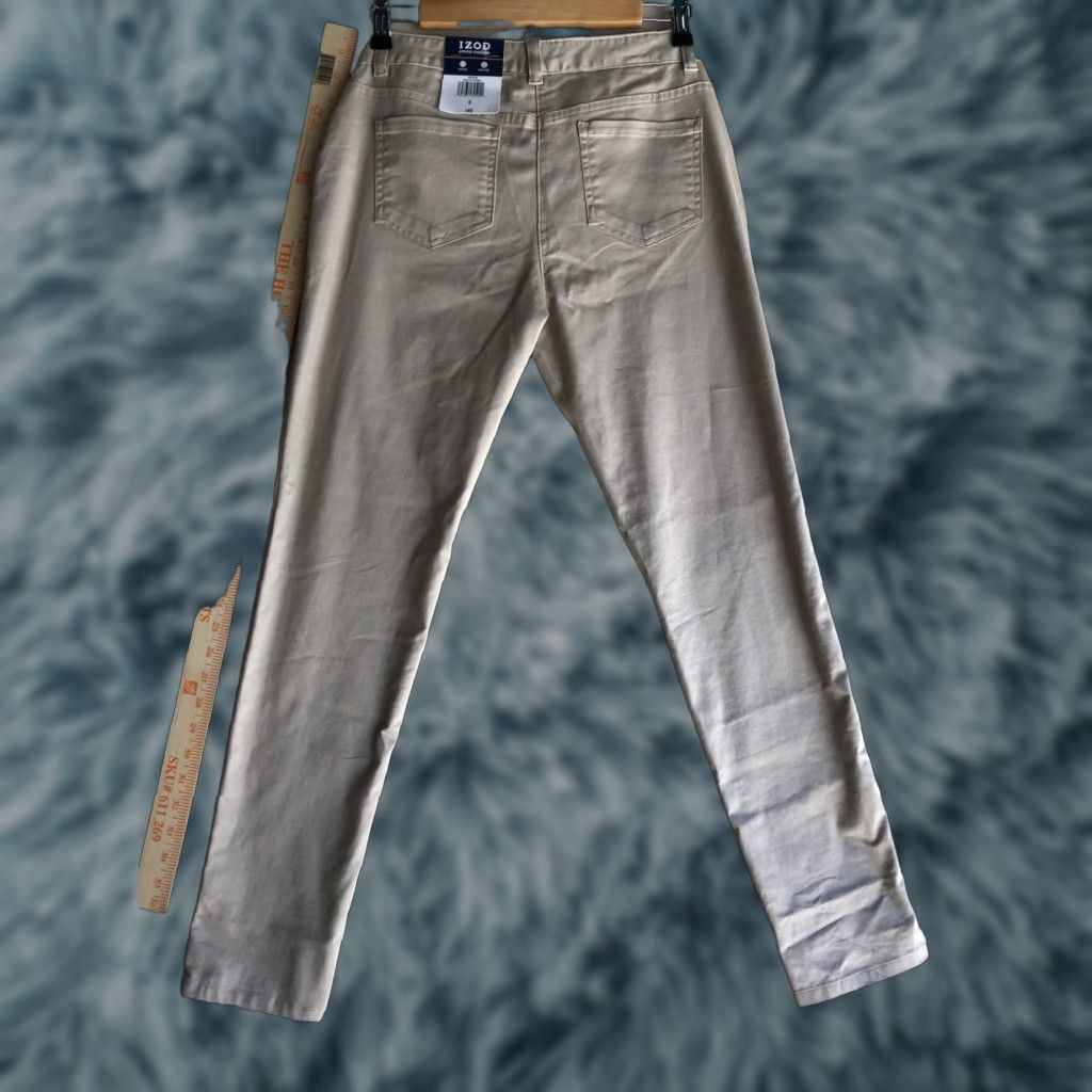 Izod Izod Pants Women Khaki Size 6 Stretch NWT Size 28" / US 6 / IT 42 - 1 Thumbnail