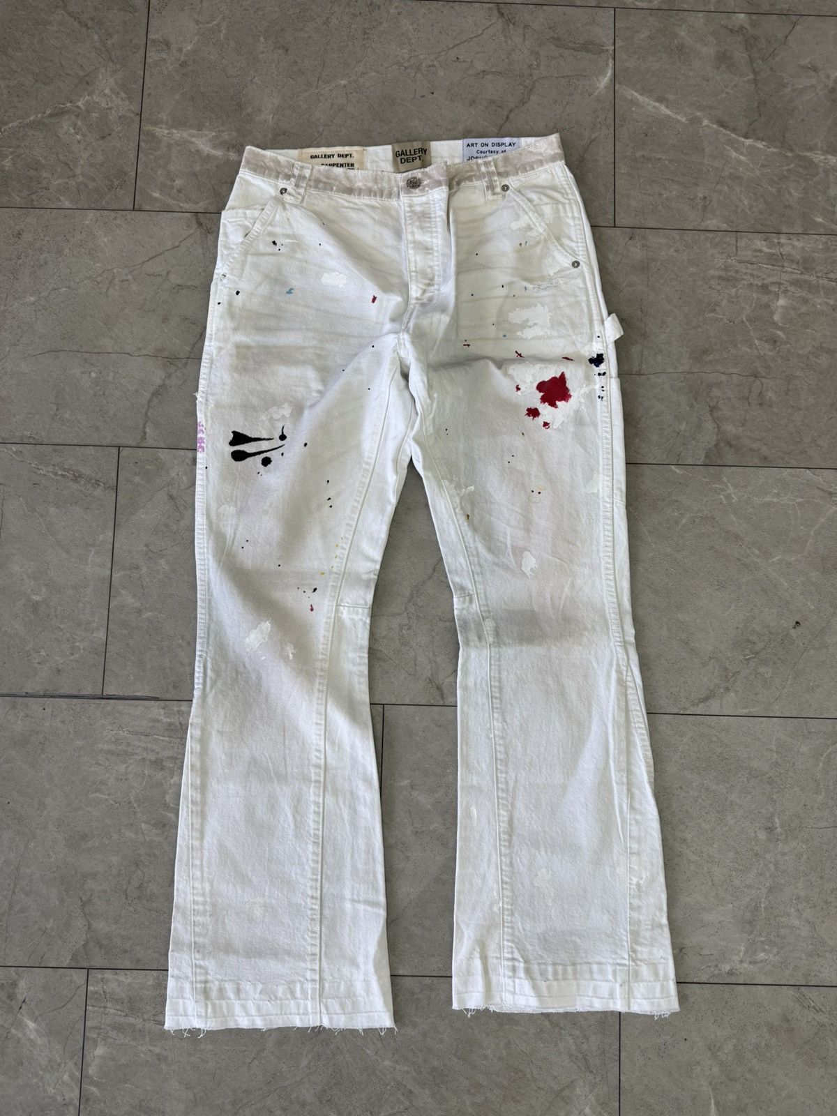 Gallery Dept. Gallery Dept LE BAR DÉ MUSIC DE LA GALERIE Painted Flares Size US 32 / EU 48 - 1 Thumbnail