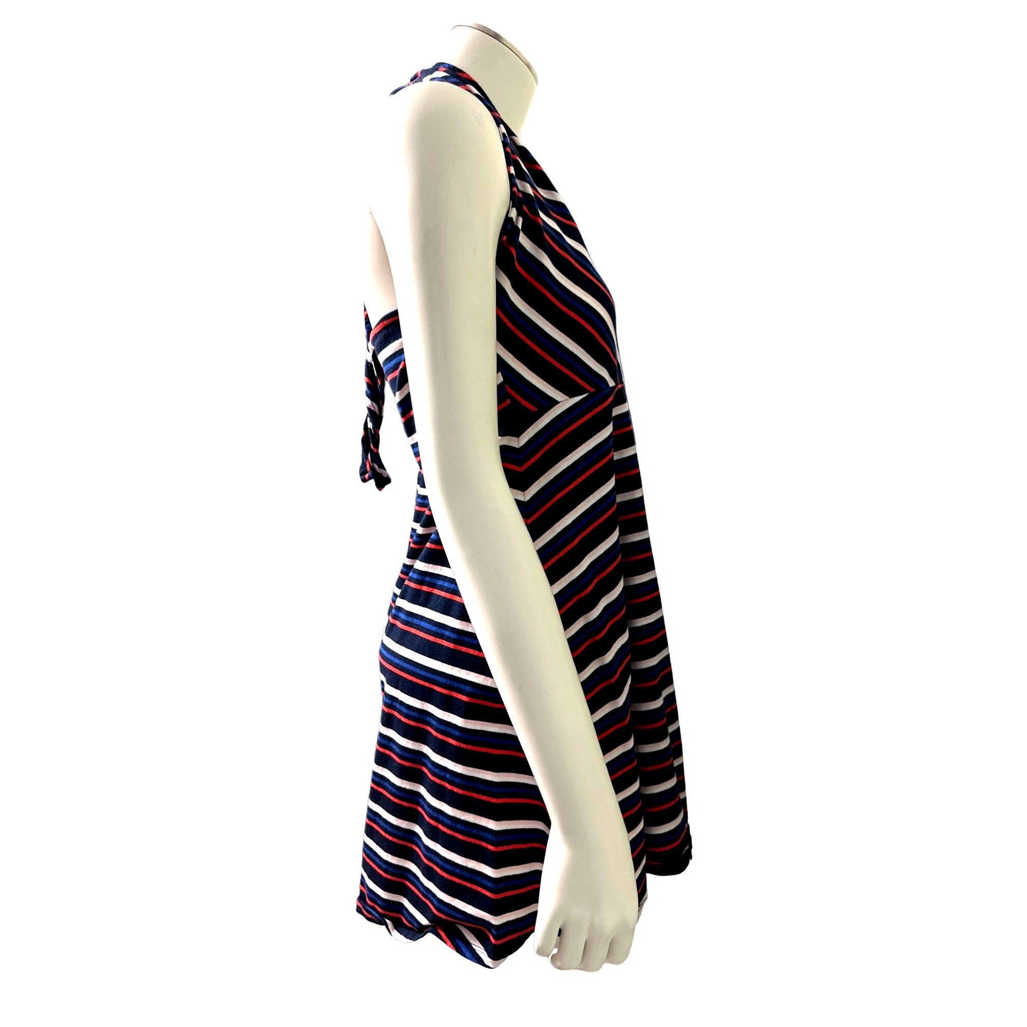 Aeropostale Striped Red White Blue Halter Dress Size Large Aeropostale D Size L / US 10 / IT 46 - 4 Thumbnail