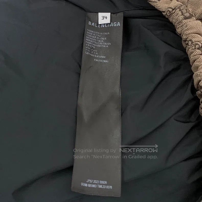 Balenciaga Balenciaga Dark Brown Logo Printed All-Over Printed Stand Size XXS / US 00 / IT 34 - 6 Thumbnail