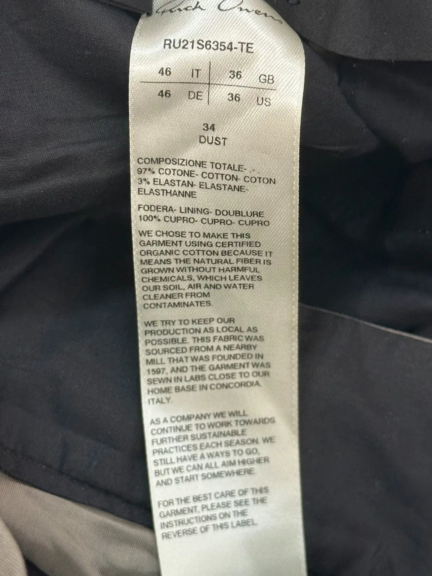 Rick Owens Rick Owens Bela Cropped Pants Size US 30 / EU 46 - 3 Thumbnail