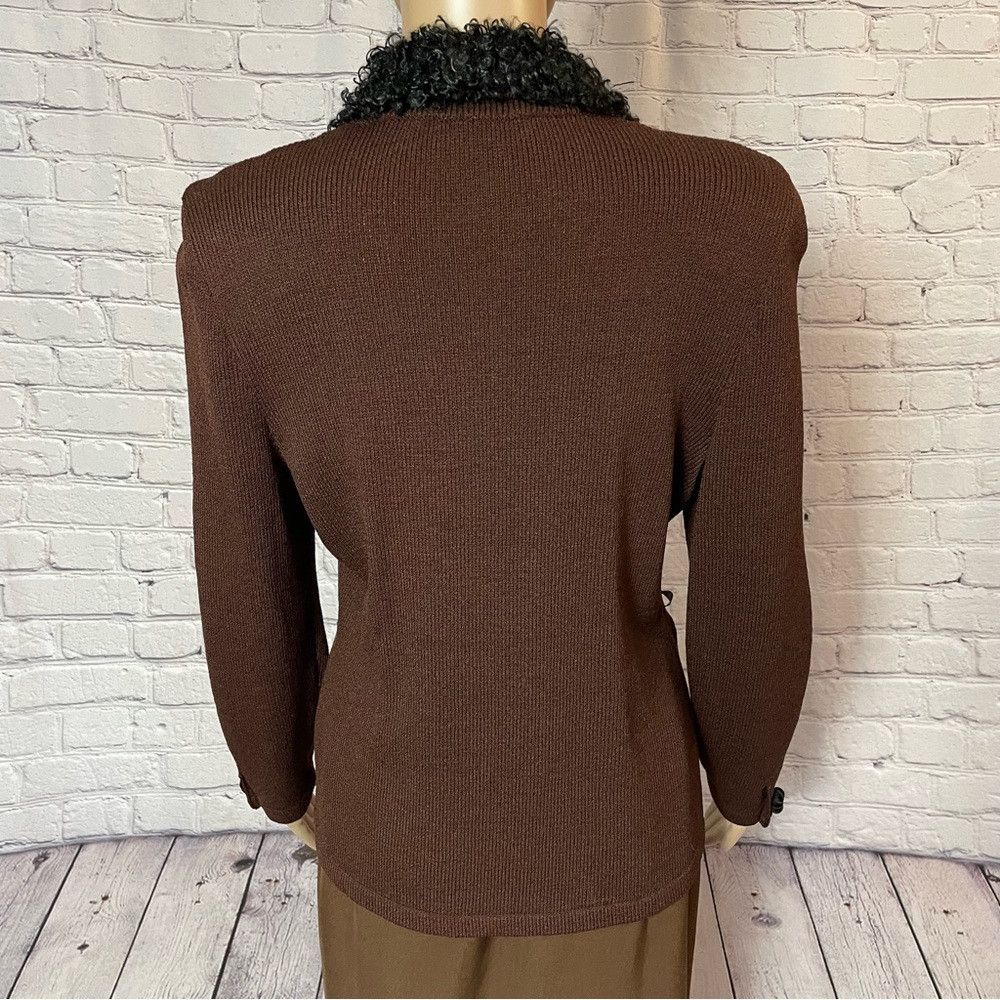 Other New Vintage Jules of Margate Brown Knit Cardigan Jacket Siz Size S / US 4 / IT 40 - 8 Thumbnail
