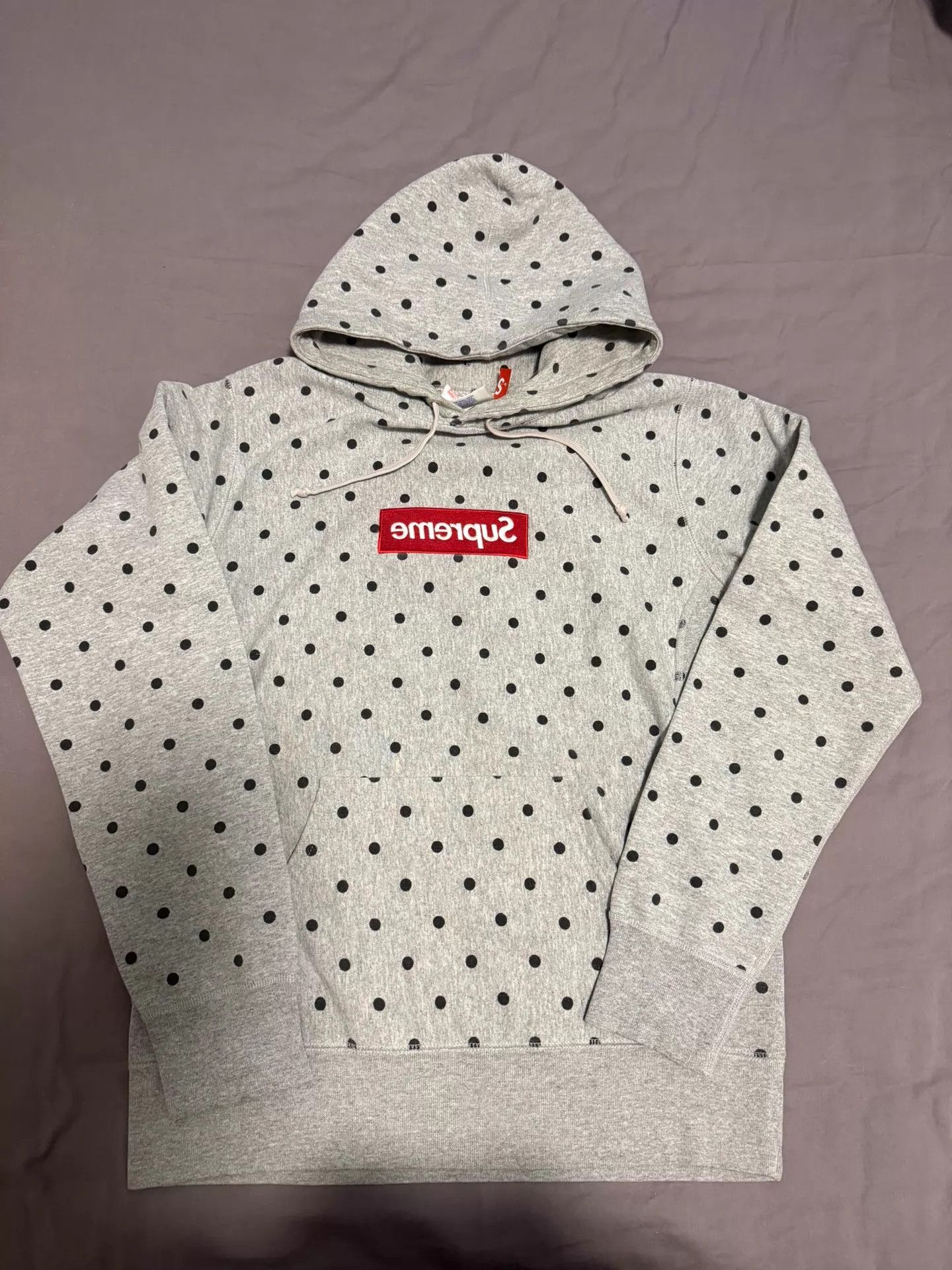 Supreme Supreme CDG 12SS Polka Dot Box Logo Hoodie M Unworn Size US M / EU 48-50 / 2 - 1 Thumbnail