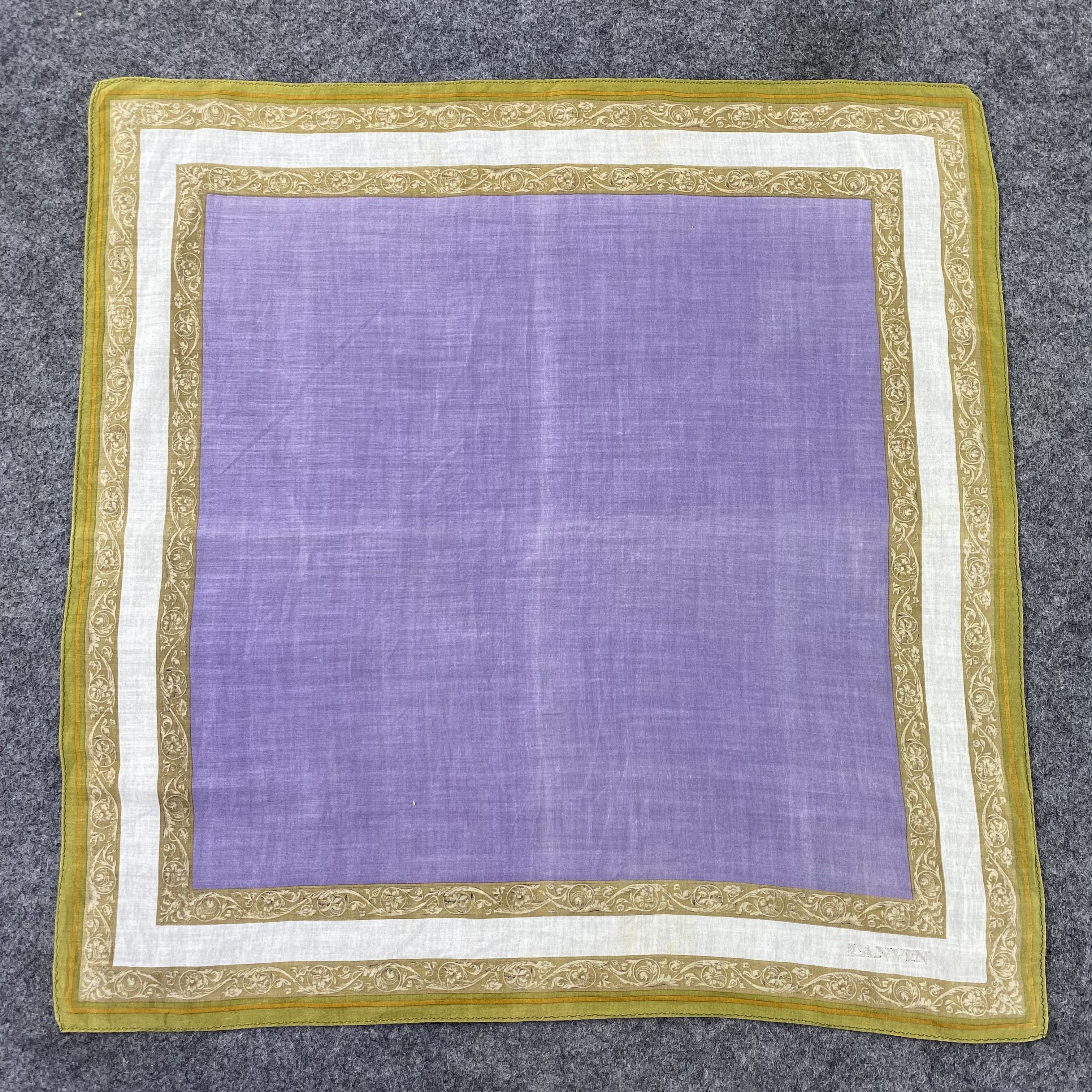Lanvin × Vintage Lanvin Handkerchief / Bandana / Neckerchief / Headscarf-B542 Size ONE SIZE - 3 Thumbnail