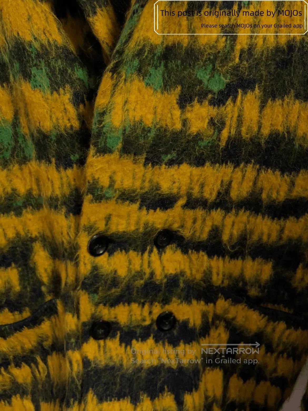 Saint Laurent Paris Saint Laurent Paris Oversized Mohair Mix Color Cardigan. Size XS / US 0-2 / IT 36-38 - 4 Thumbnail