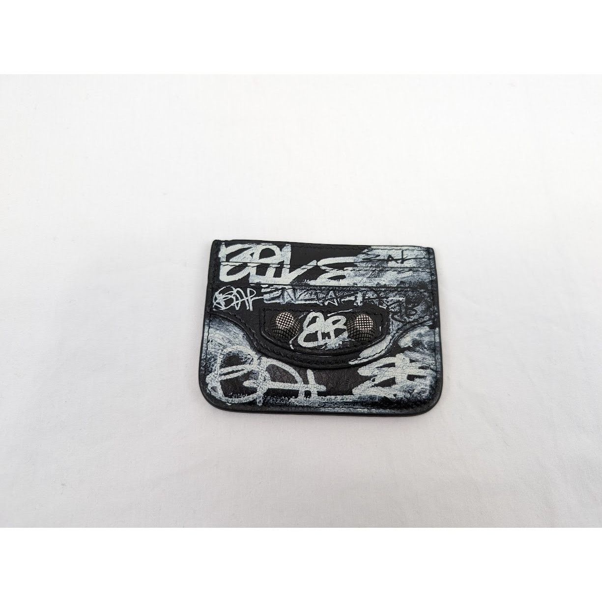 Balenciaga o1rshd1 Q:3 / Size:OS/Arena Lamb Graffiti Cagole Card Holder Size ONE SIZE - 1 Thumbnail