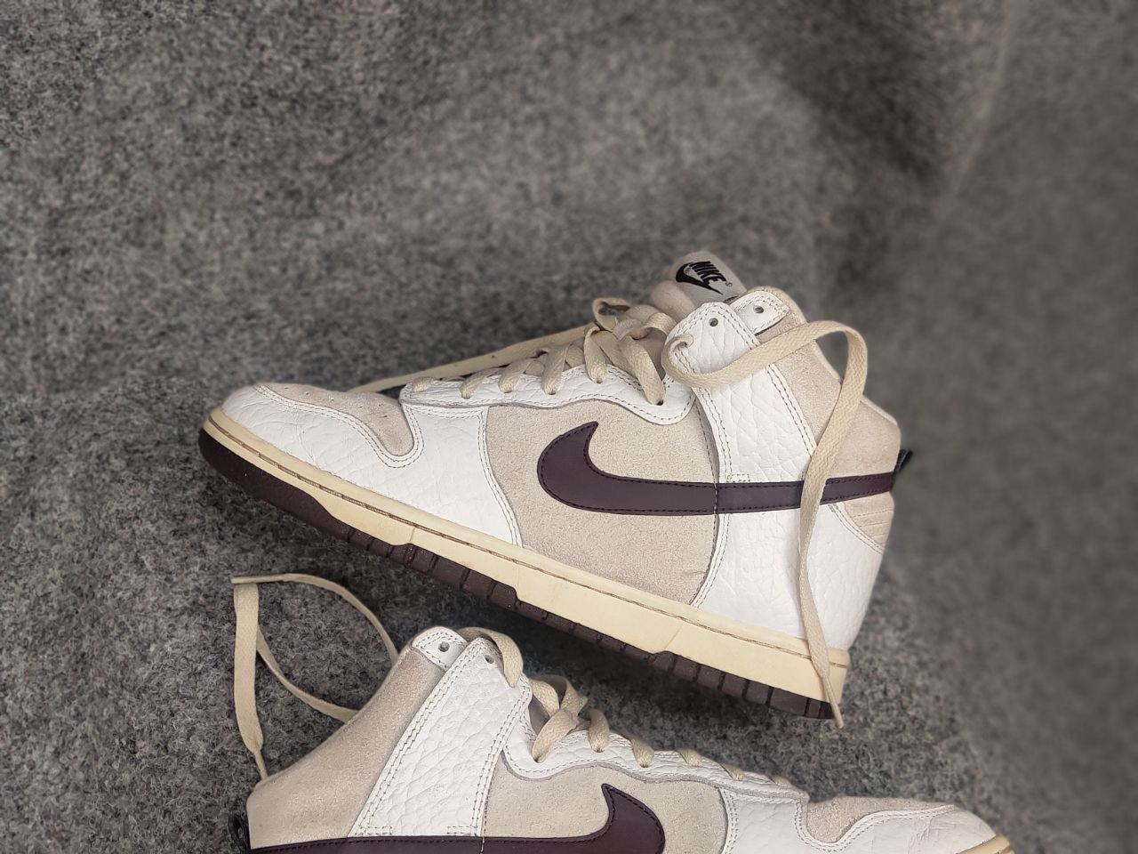 Nike Nike Dunk High Light Orewood Brown Women's Leather Sneakers Size US 8.5 / IT 38.5 - 5 Thumbnail
