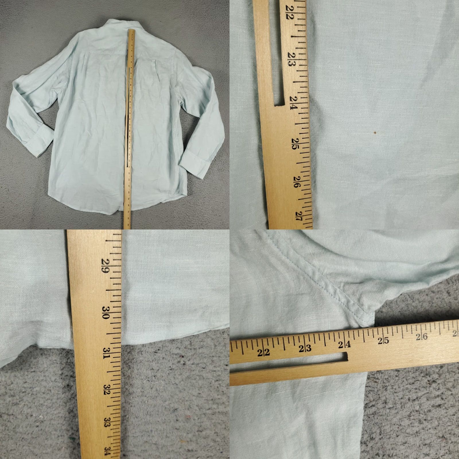 Tommy Bahama VINTAGE Tommy Bahama Men's Shirt Large Blue Linen Button Up Long Sleeve Casual Apparel Size US L / EU 52-54 / 3 - 8 Thumbnail