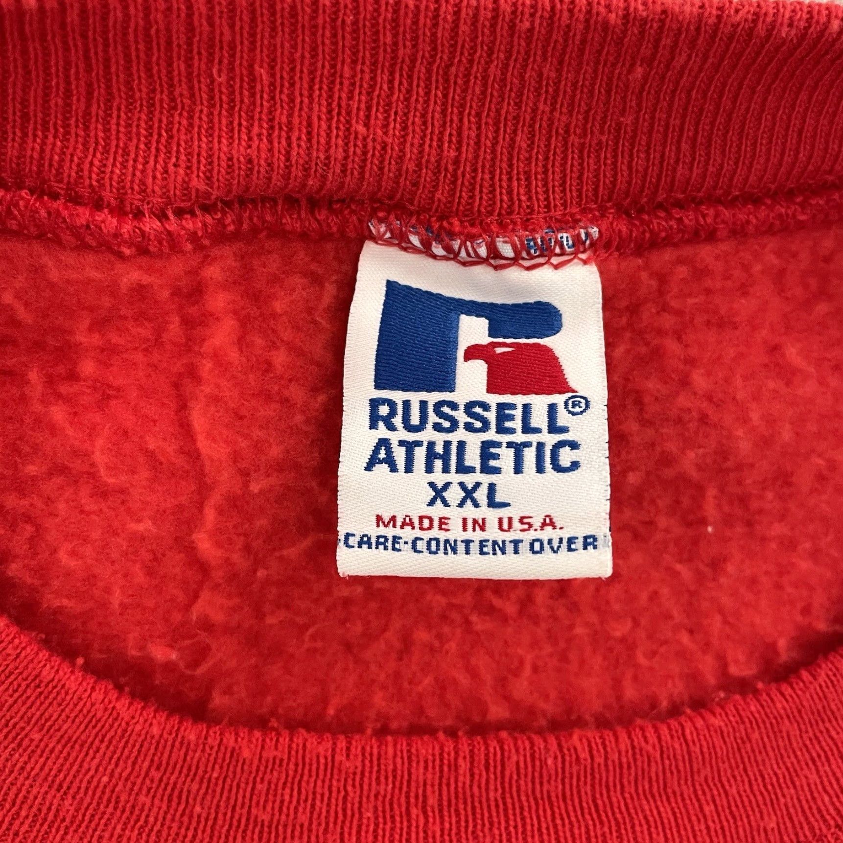 Russell Athletic VINTAGE Russell Athletic Allegheny Sweater Pullover Shirt Mens 2XL Red USA Crew Neck Fleece Logo Cotton Blend Polyester Instant Washable Size US XXL / EU 58 / 5 - 6 Thumbnail