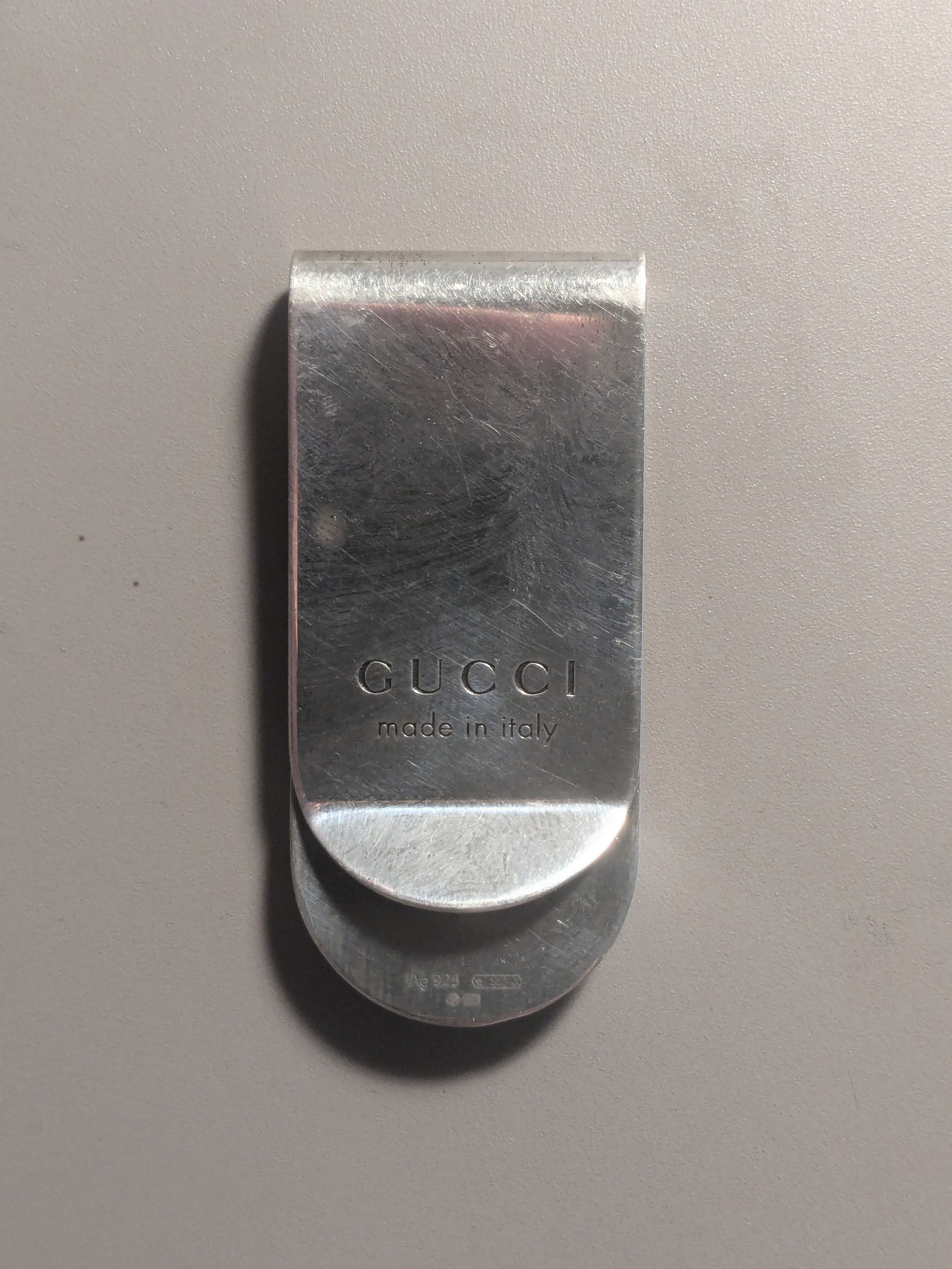 Gucci GUCCI Sterling Silver Ag 925 Money Clip Textured Bee Size ONE SIZE - 6 Thumbnail