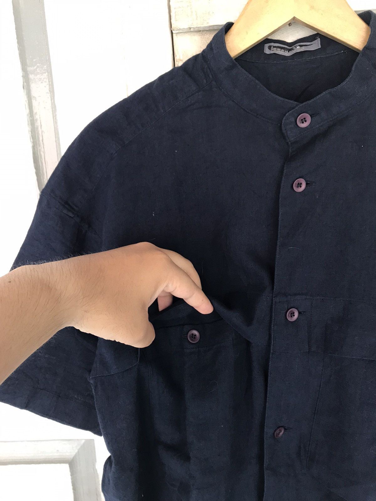 Issey Miyake Vintage Issey Miyake Hemp Shanghai Shirts Size US M / EU 48-50 / 2 - 4 Thumbnail