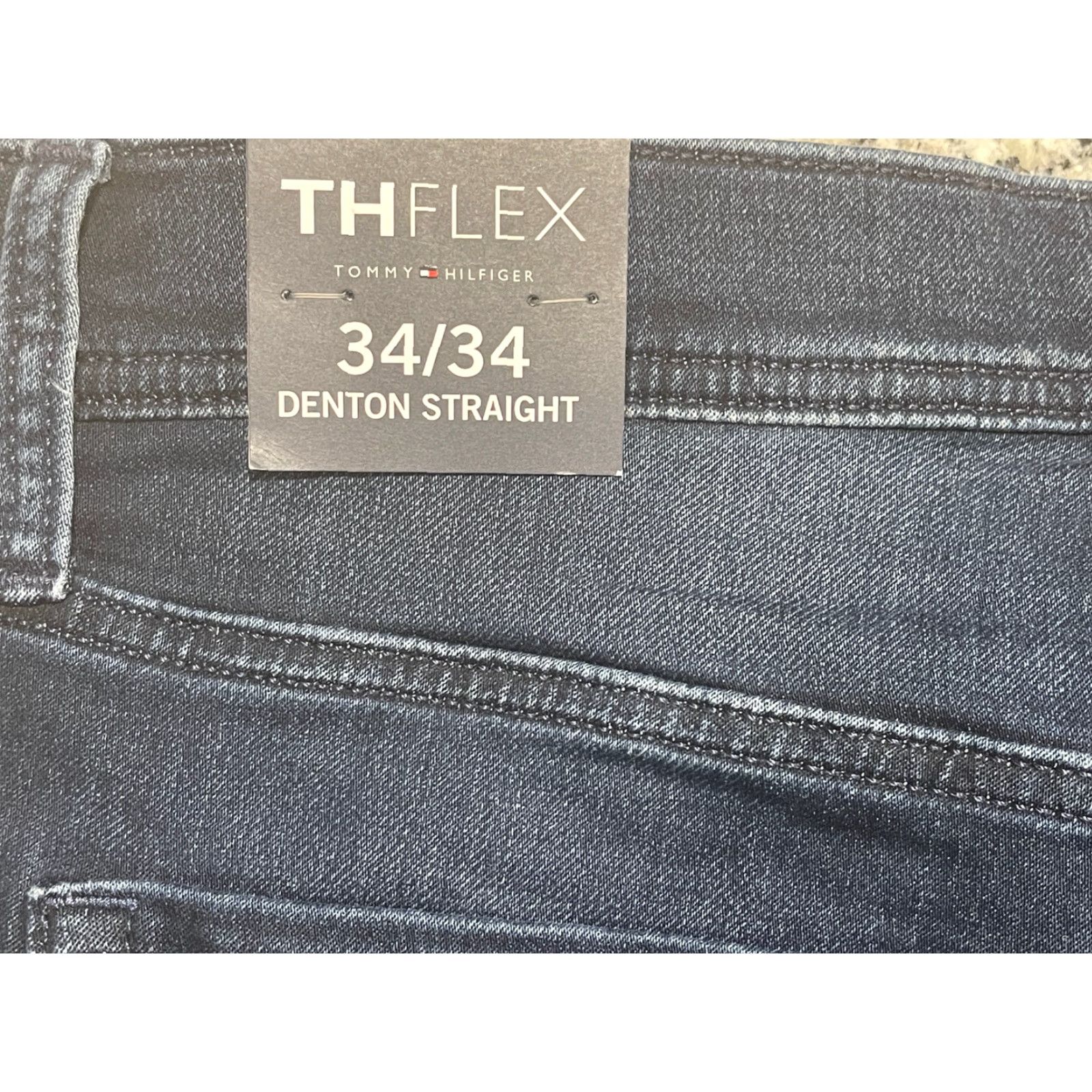 Tommy Hilfiger Tommy Hilfiger Jeans Blue W36 L33 Denton Stretch Straight City Classic Designer Denim Bag Room? Size US 36 / EU 52 - 4 Thumbnail