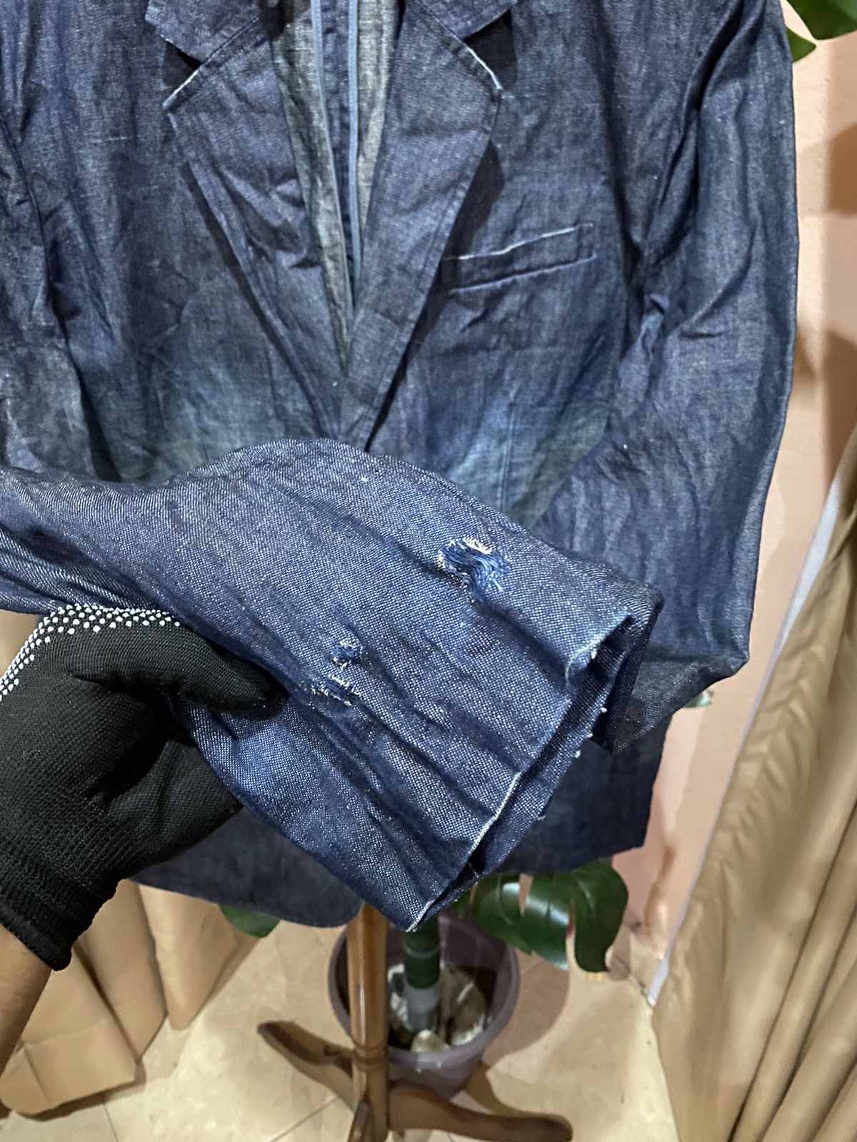 Armani Exchange Armani Exchange Denim Blazer - Vintage Casual Jacket Size US L / EU 52-54 / 3 - 7 Thumbnail