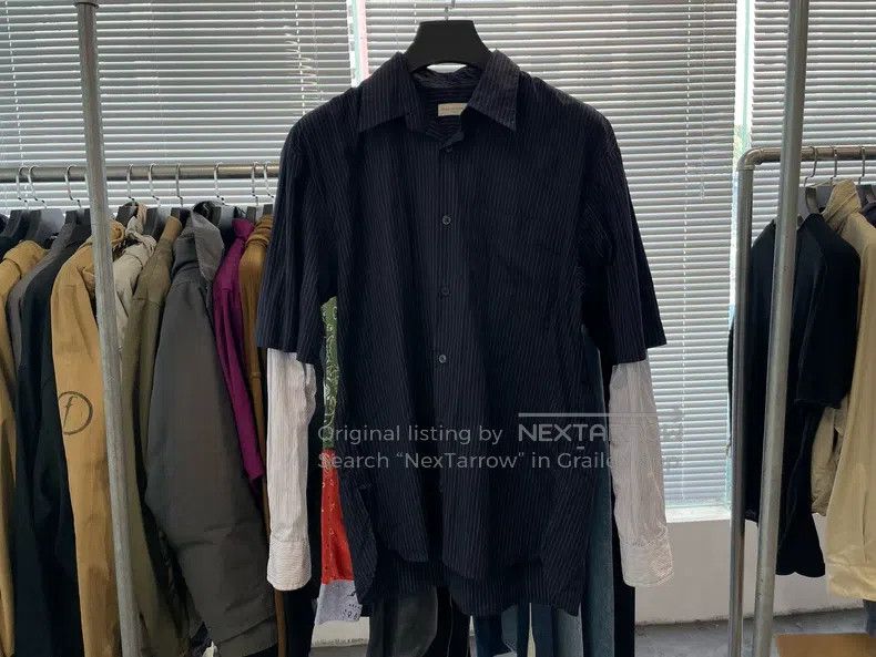 Dries Van Noten Dries Van Noten Blue Striped Shirt Size US S / EU 44-46 / 1 - 1 Thumbnail