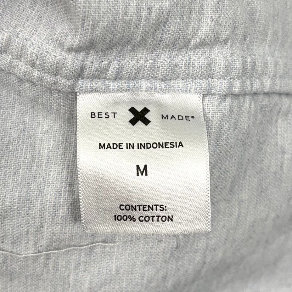 CO Best Made Co Brushed Oxford Shirt Mens M Blue Casual Button Down Long Sleeve Size US M / EU 48-50 / 2 - 7 Thumbnail