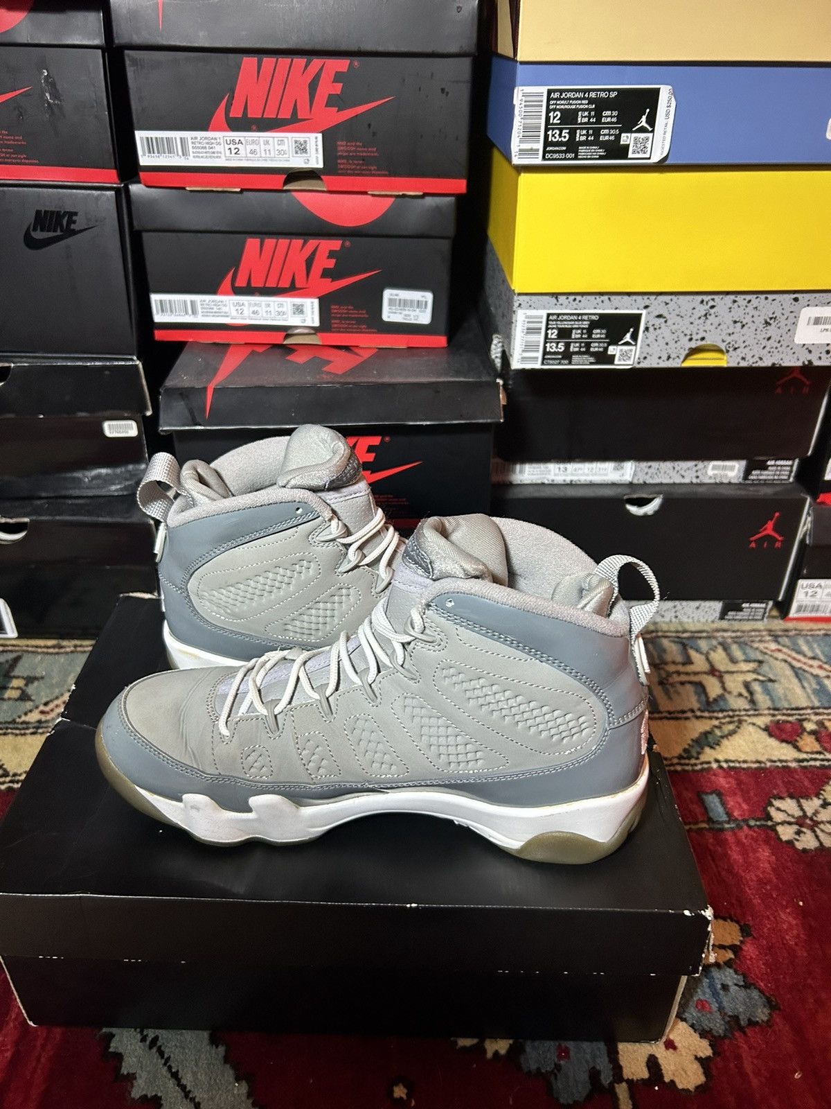 Jordan Brand Jordan 9 Cool grey size 8 2012 Size US 8 / EU 41 - 4 Thumbnail