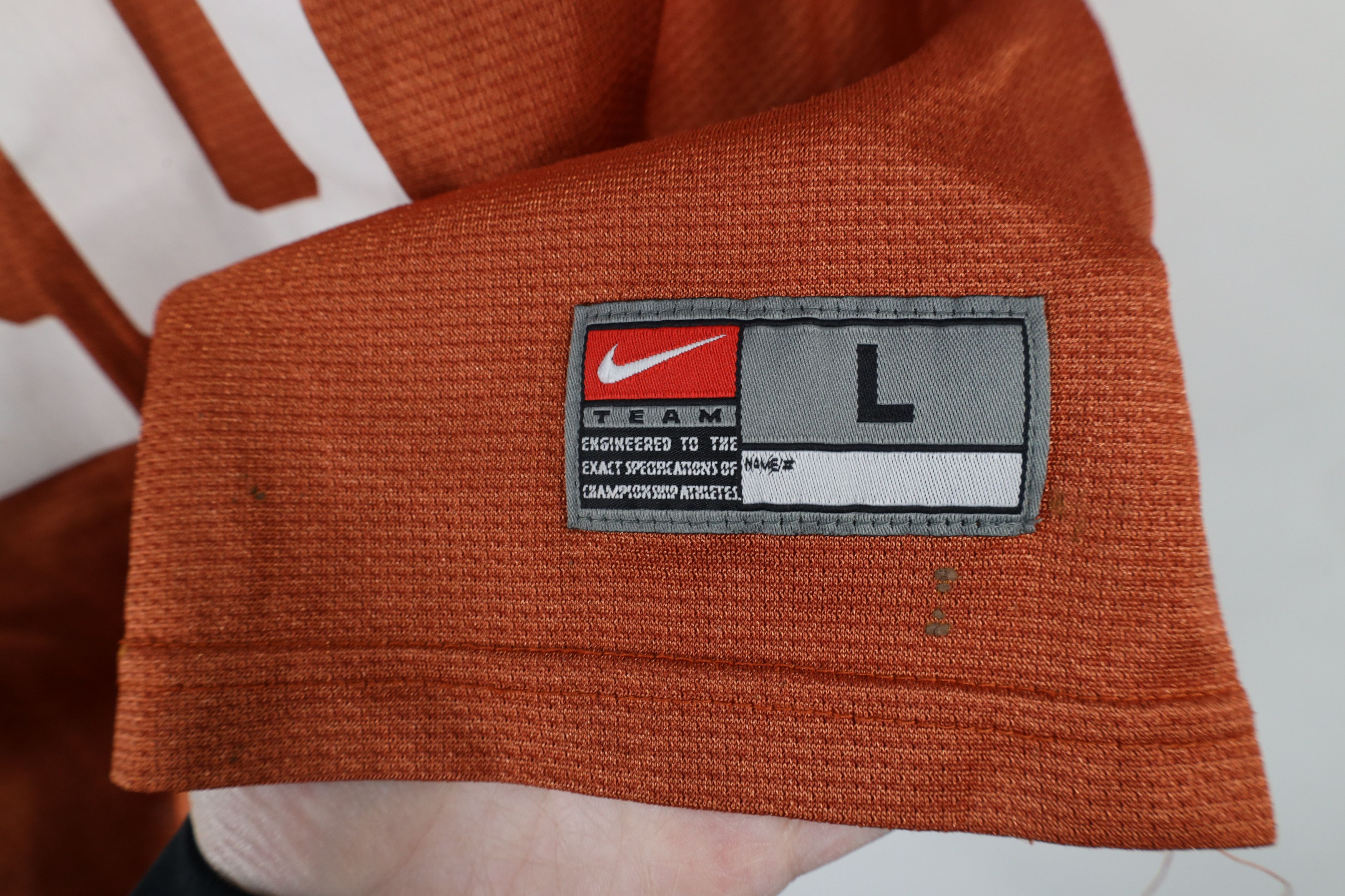 Nike × Vintage Vintage Y2K Nike University of Texas Football Jersey #10 Size L / US 10 / IT 46 - 4 Thumbnail
