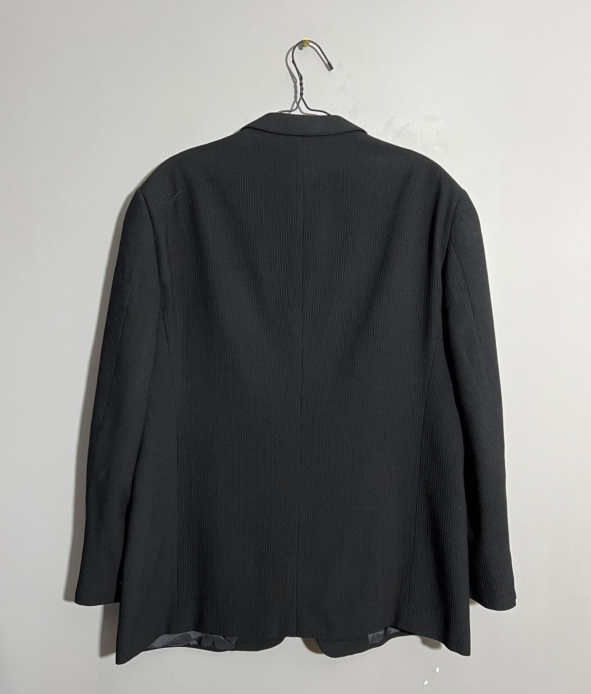 Armani × Armani Collezioni × Vintage Vintage Armani Collezioni Black Blazer Two Button Jacket Size 46R - 8 Thumbnail