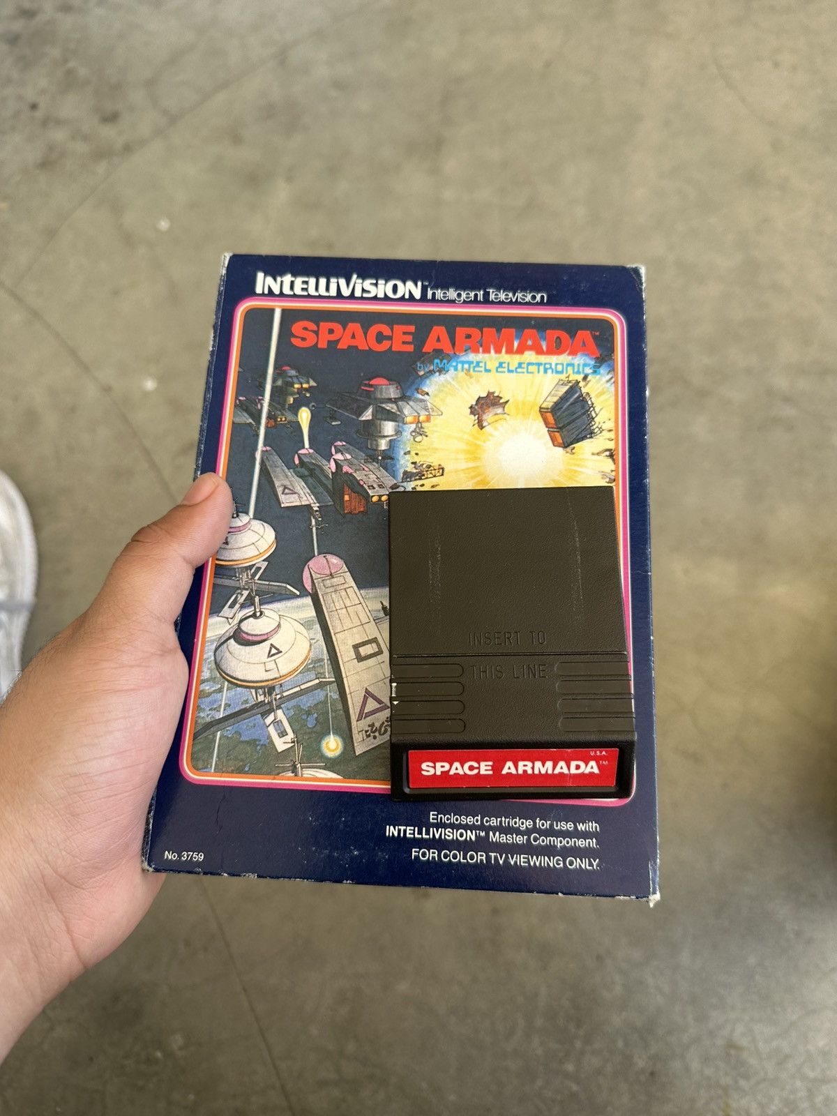 Nintendo Vintage Intellivoice Space Armada In Box Game Cartridge Size ONE SIZE - 2 Thumbnail